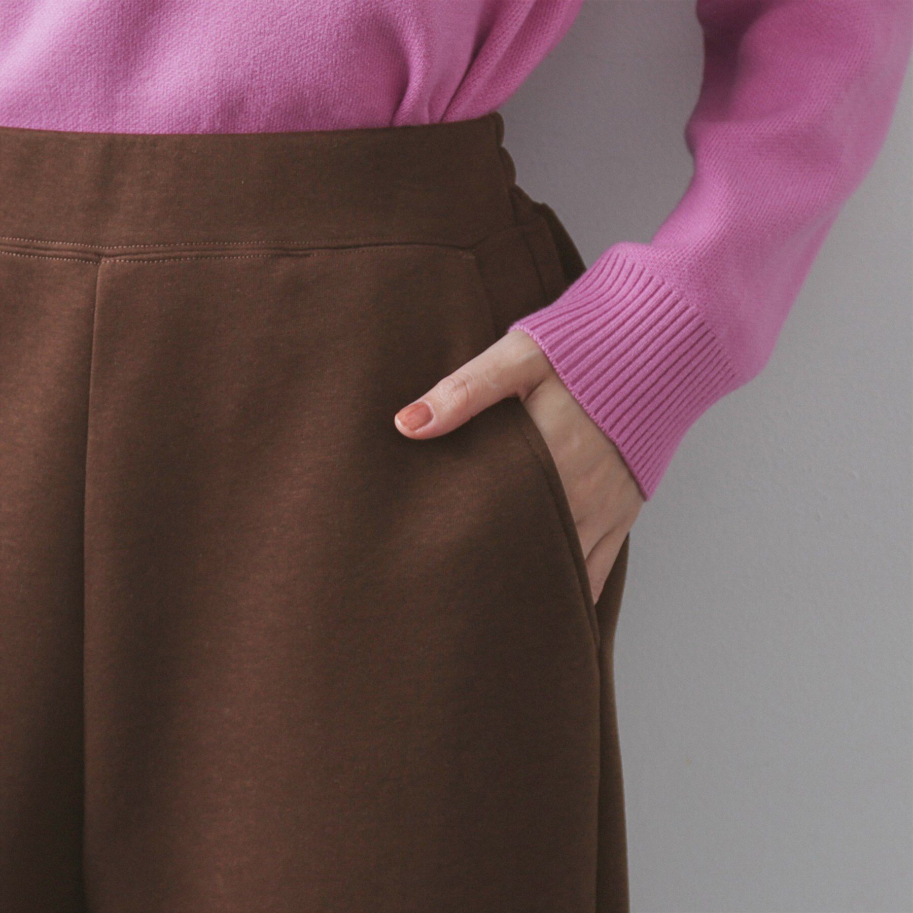 OPAQUE.CLIP「イージーカーブワイドパンツ【洗濯機OK】」|その他|