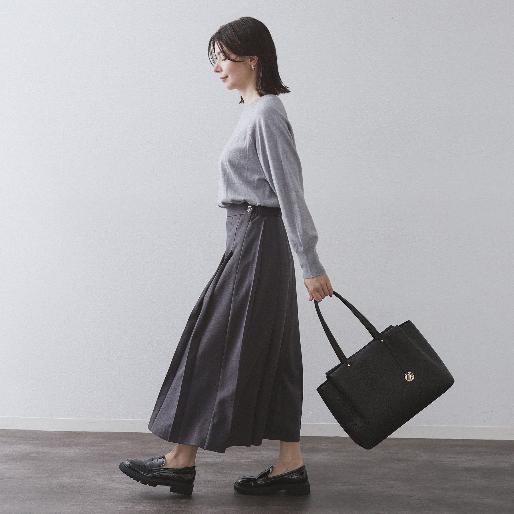 OPAQUE.CLIP「【人間工学／A4サイズ対応】シュリンクトートバッグ」|トートバッグ|