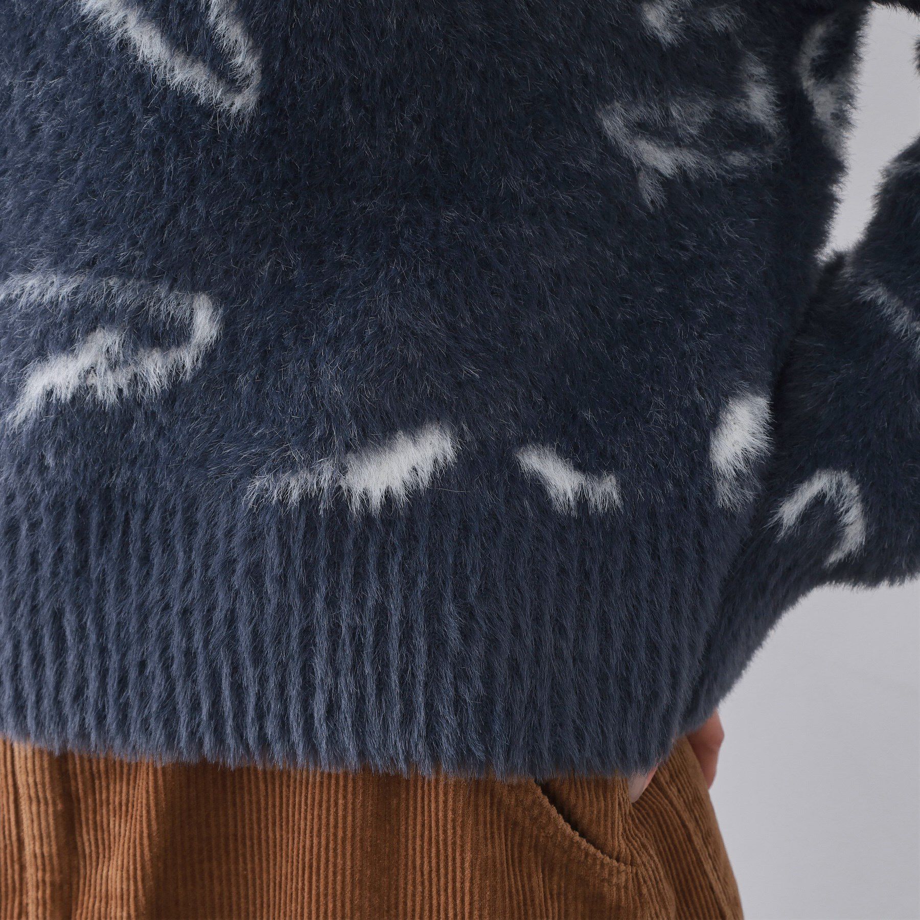 OPAQUE.CLIP「アート柄シャギーニット【洗濯機OK】」|ニット・セーター|