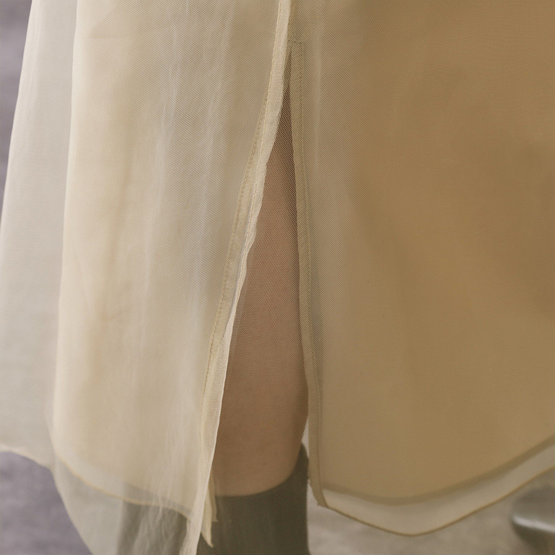 OPAQUE.CLIP「チュールイージーギャザースカート【洗濯機OK】」|スカート|