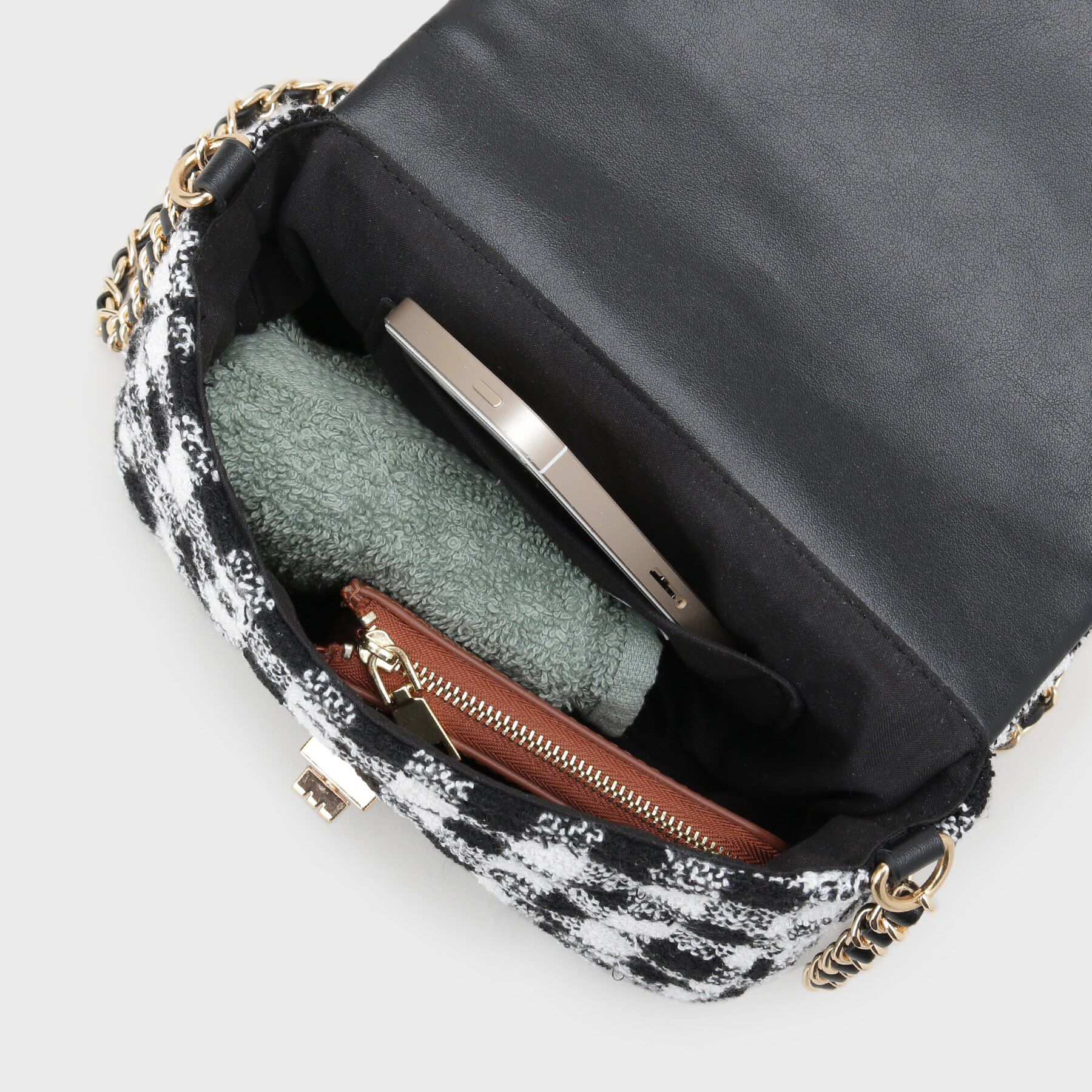 OPAQUE.CLIP「2WAYダイヤキルトチェーンショルダー」|ショルダー・メッセンジャー|