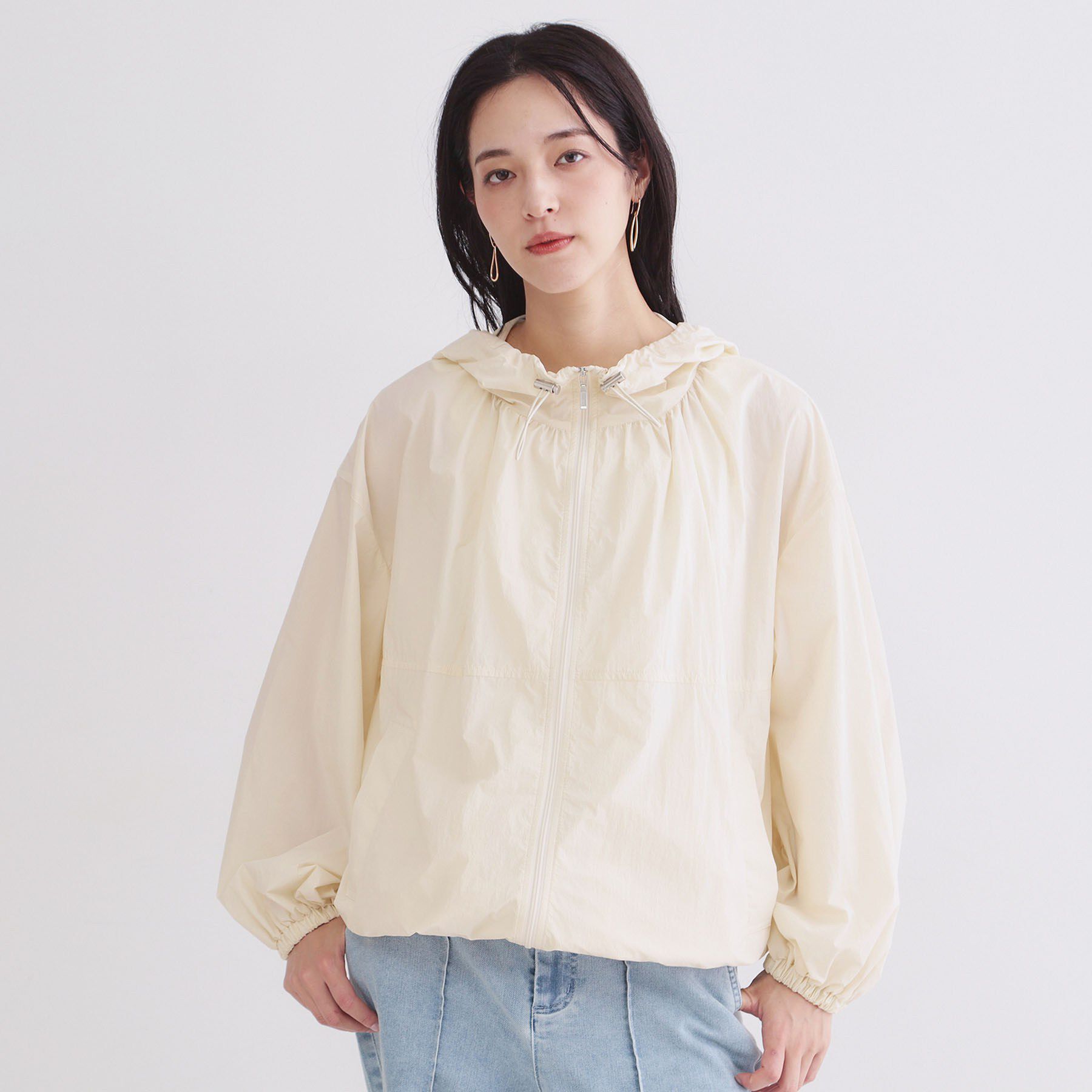 OPAQUE.CLIP「【UV/撥水】ライトフーディブルゾン《洗濯機OK》」|ブルゾン・スタジャン|