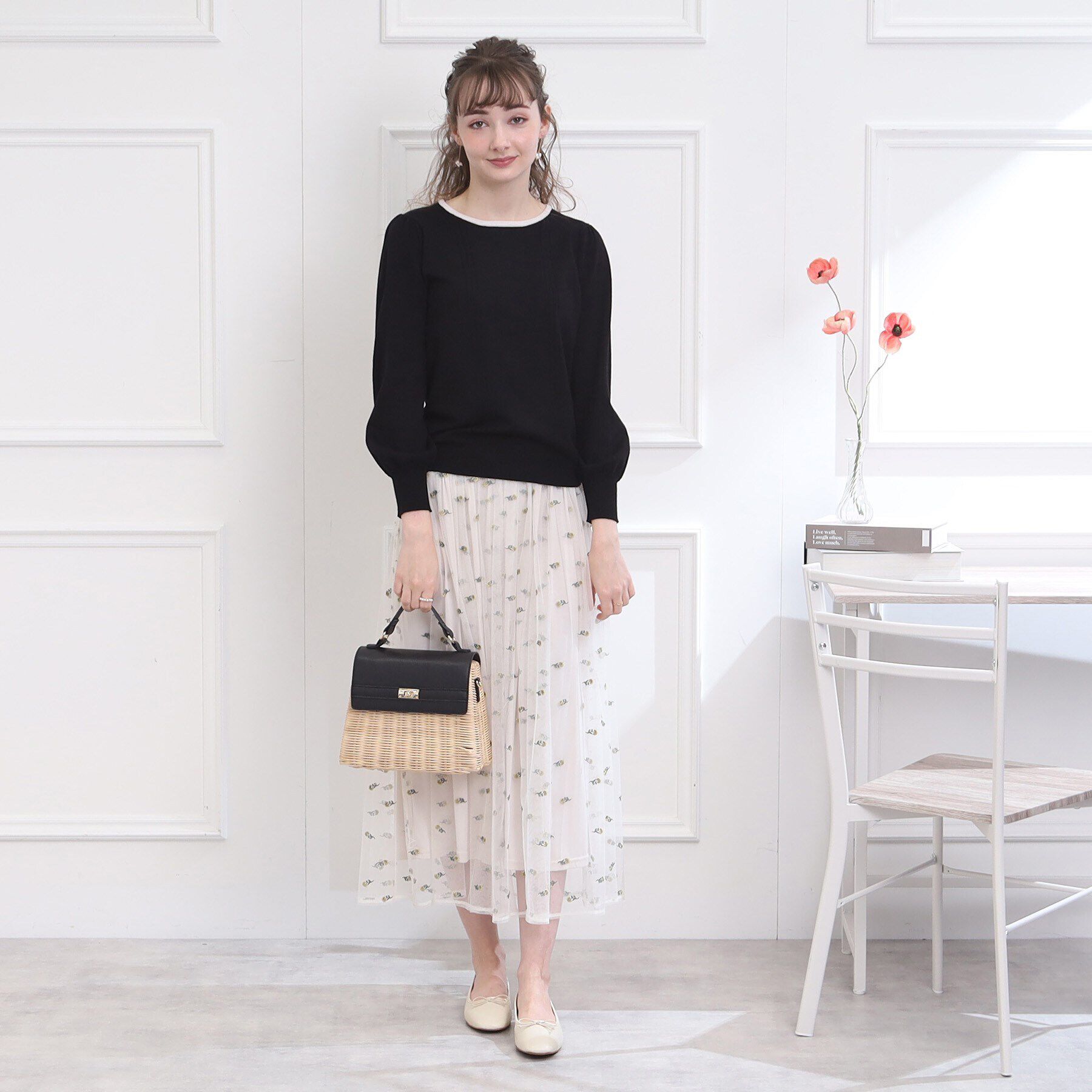 Couture broach「カラーソフトバレエシューズ」|パンプス|