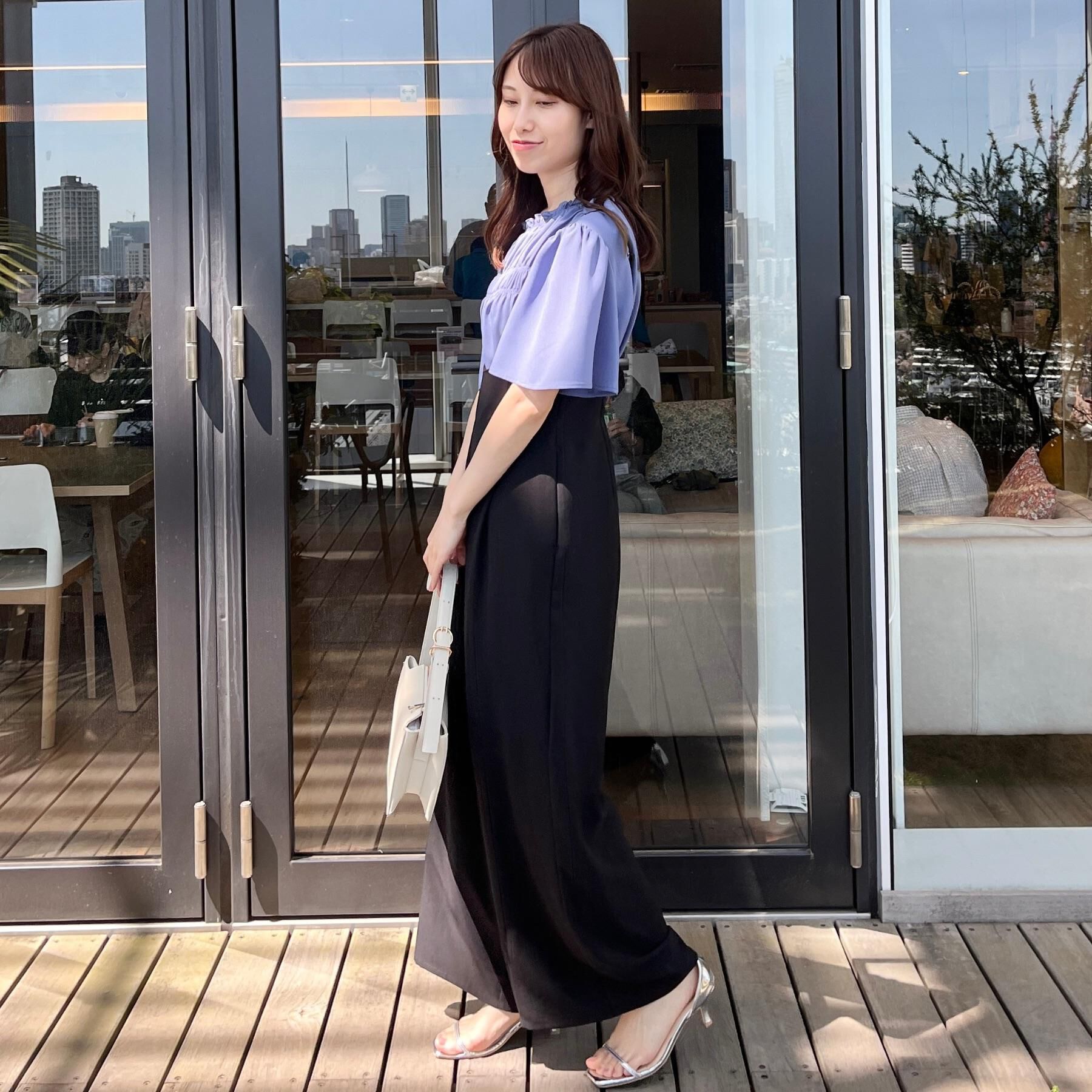 Couture broach「【二の腕カバー・通勤】シャーリングシアーブラウス」|シャツ・ブラウス|