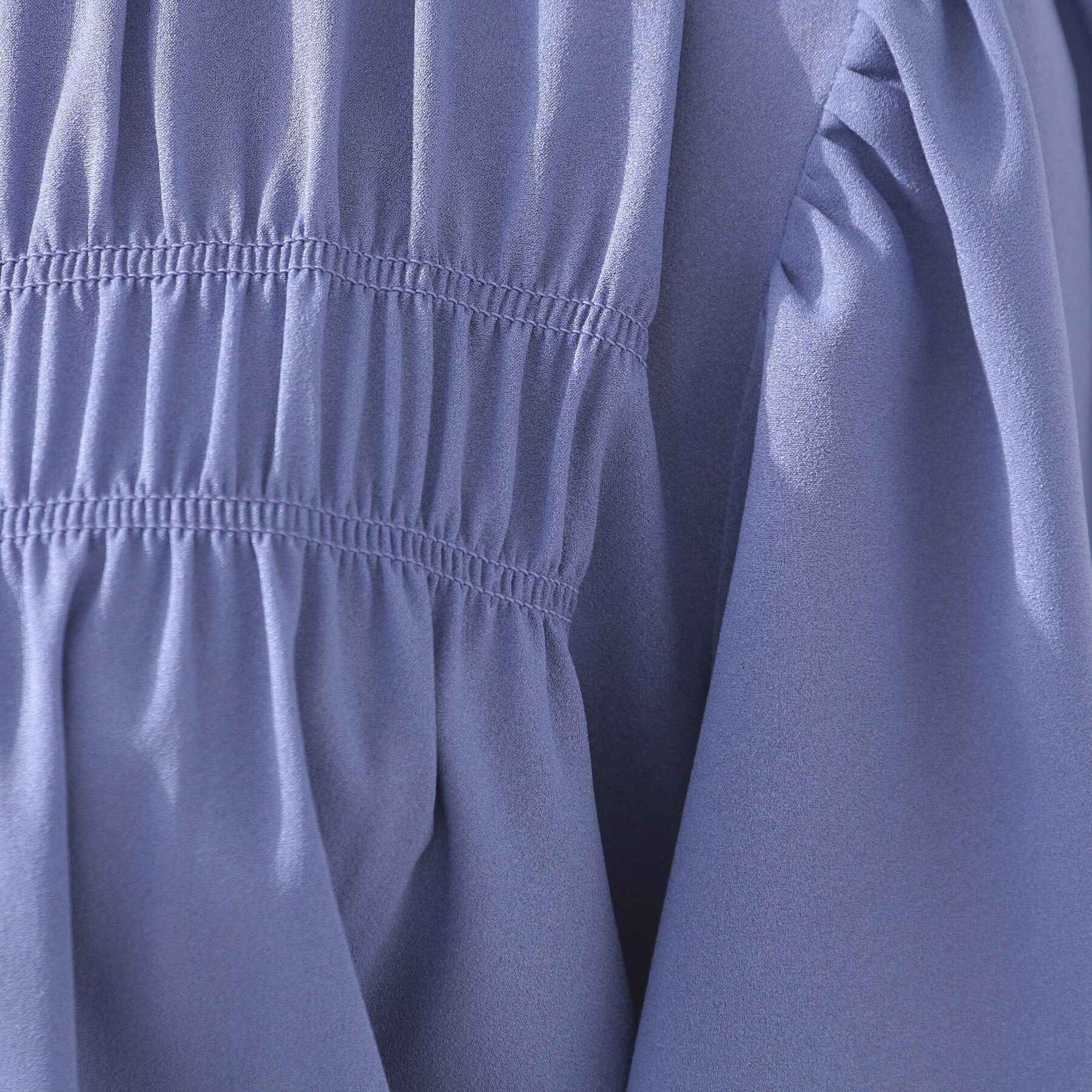 Couture broach「【二の腕カバー・通勤】シャーリングシアーブラウス」|シャツ・ブラウス|