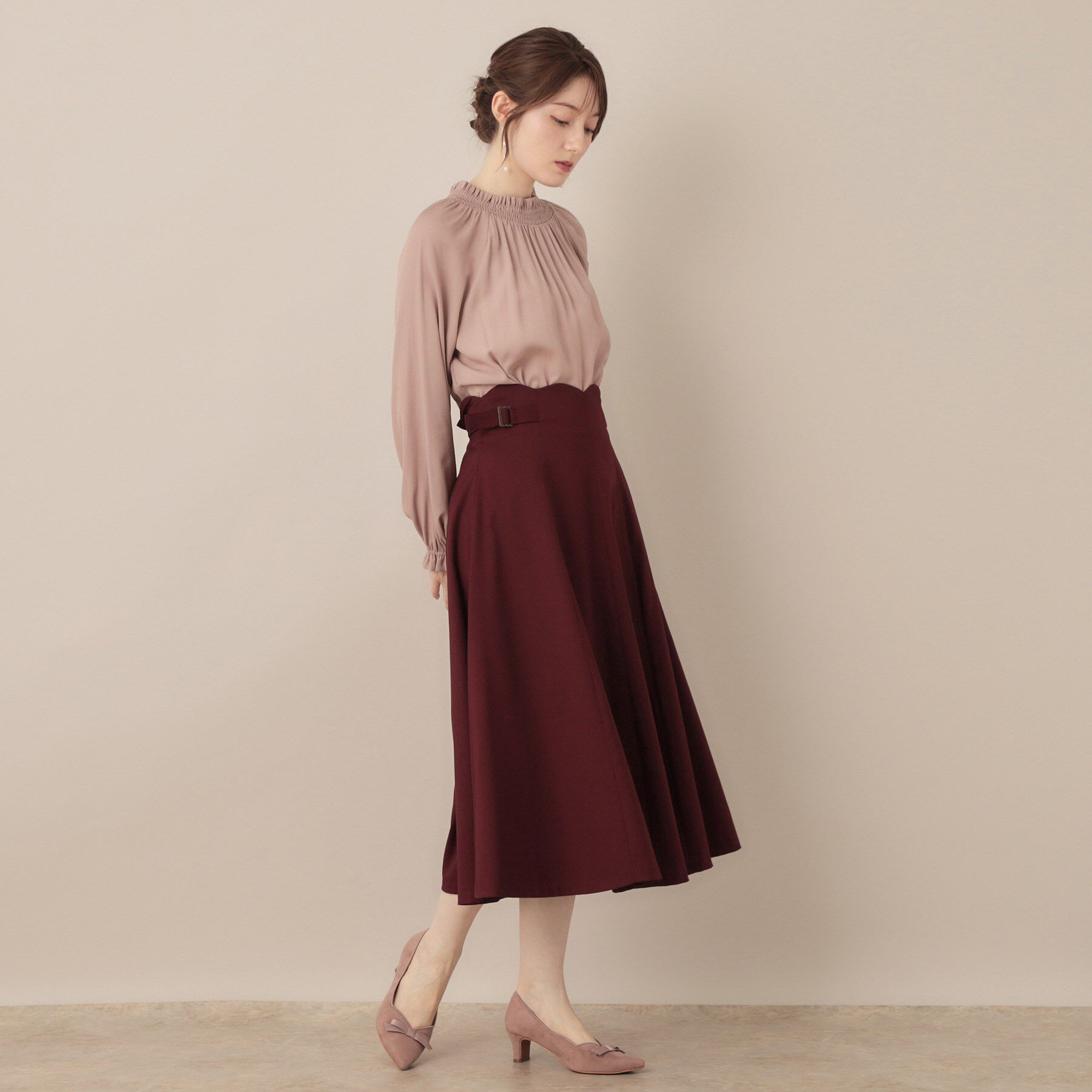 Couture broach「カットパイピングリボンパンプス」|パンプス|