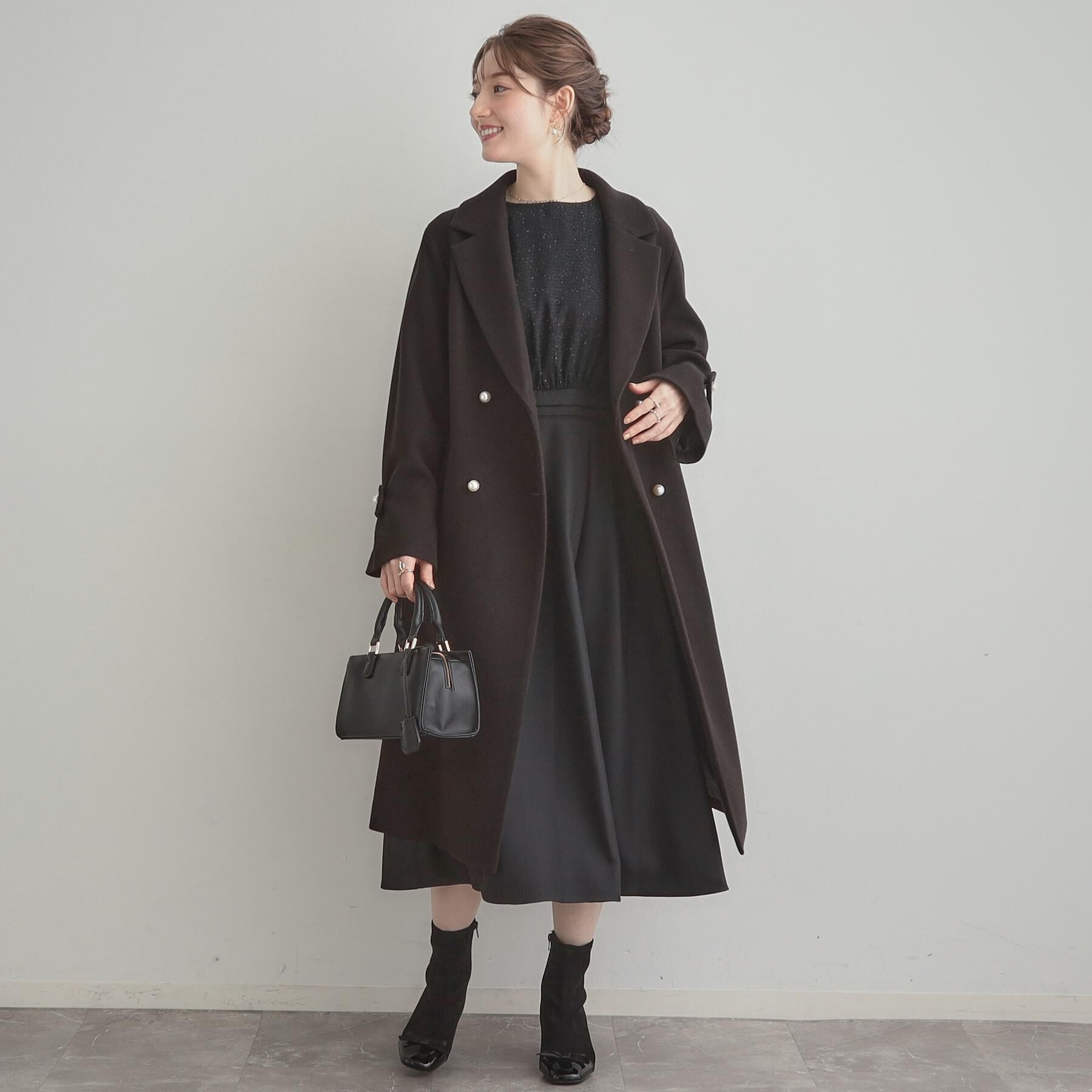 Couture broach「【通勤・ラメジャカード】ドッキングワンピース」|ワンピース|