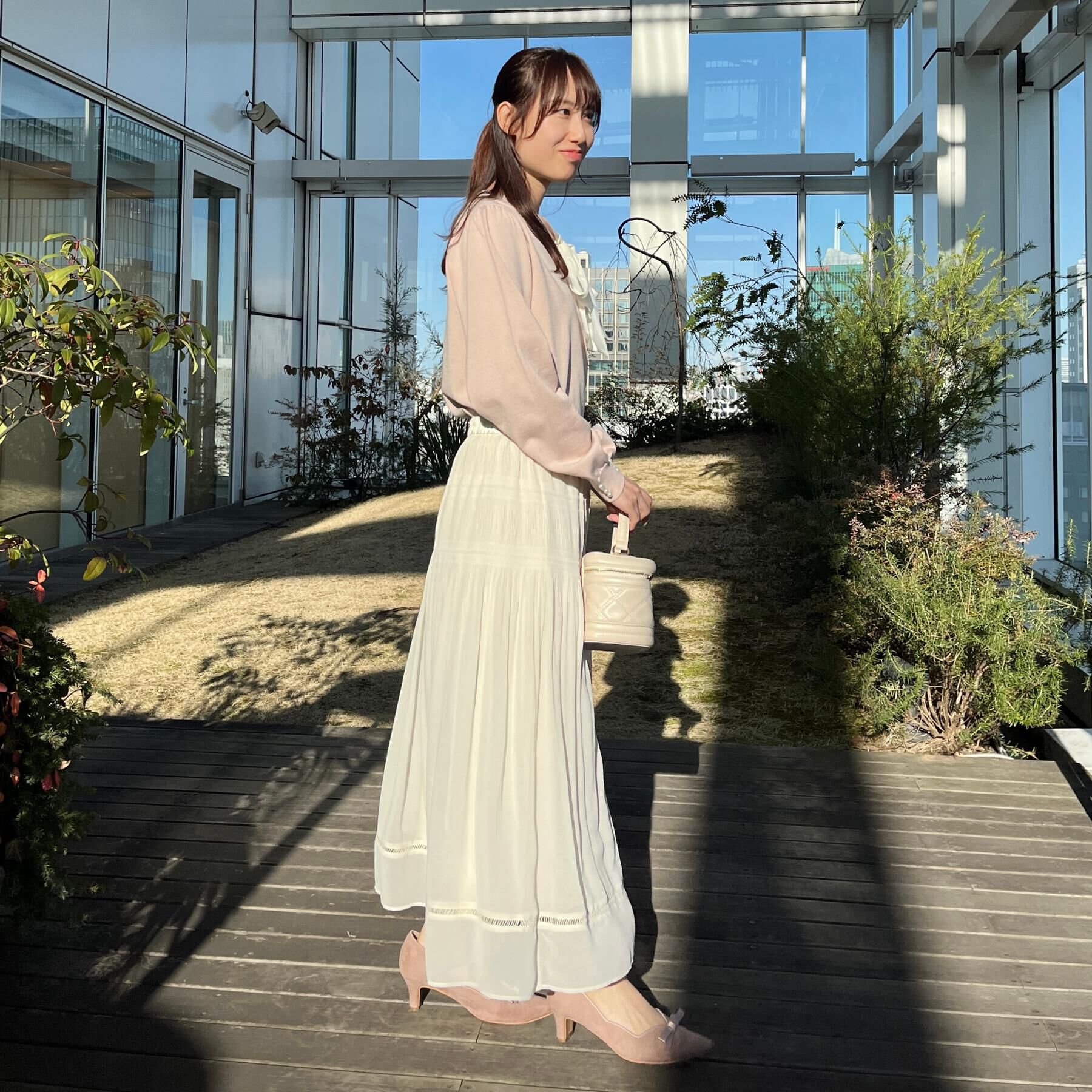 Couture broach「【洗える・着映え】オーガンジーリボンタイ ニット」|ニット・セーター|