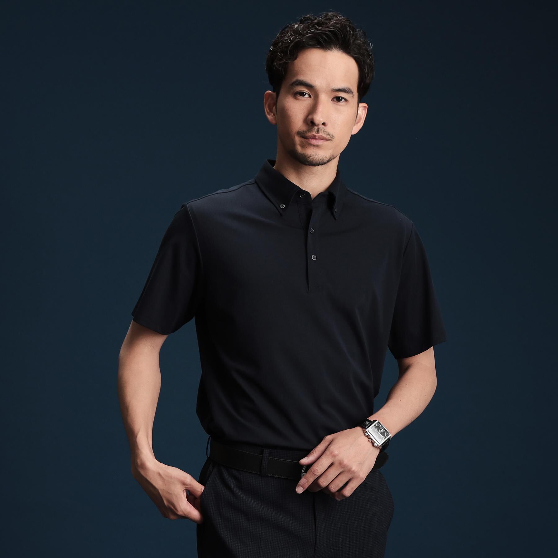 THE SHOP TK「アイスカノコポロシャツ 接触冷感/ビジネス対応」|ポロシャツ|