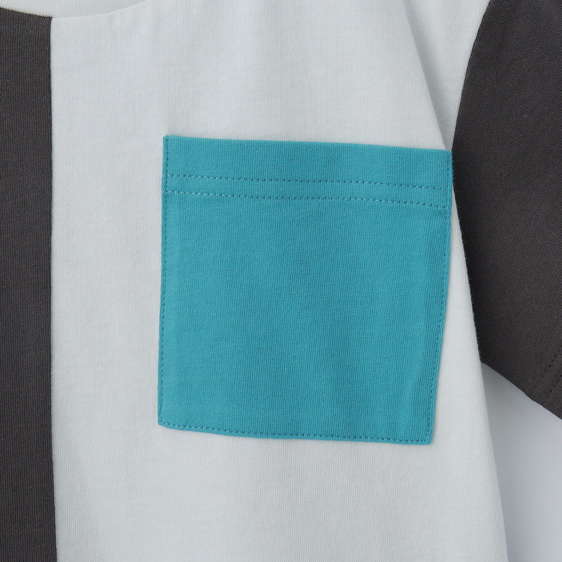 THE SHOP TK「【110-160/洗濯機OK】縦切替えポケットTシャツ」|Tシャツ・カットソー|