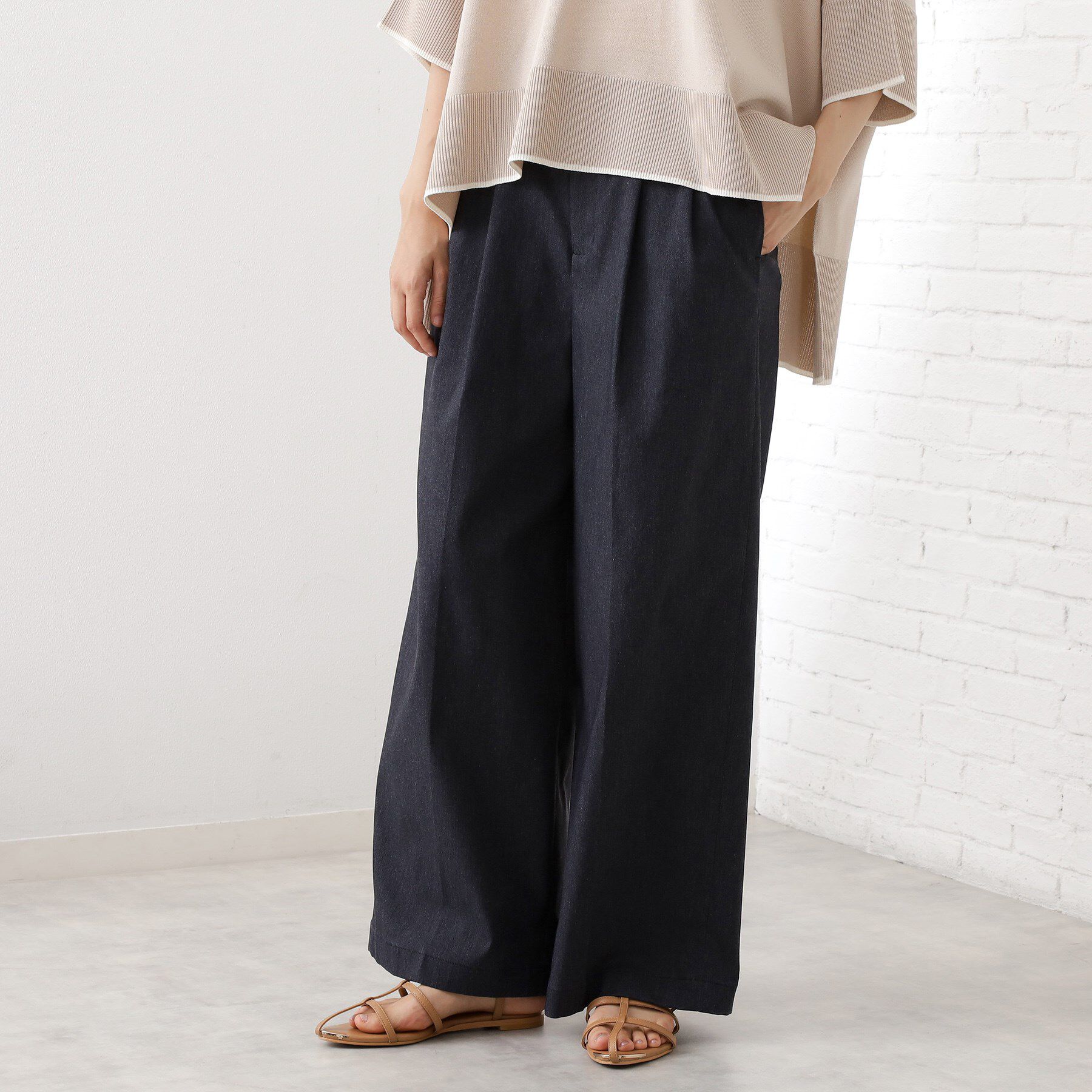 THE SHOP TK「【きれいめもカジュアルもお任せ】2タックワイドパンツ【セットアップ可】」|その他|