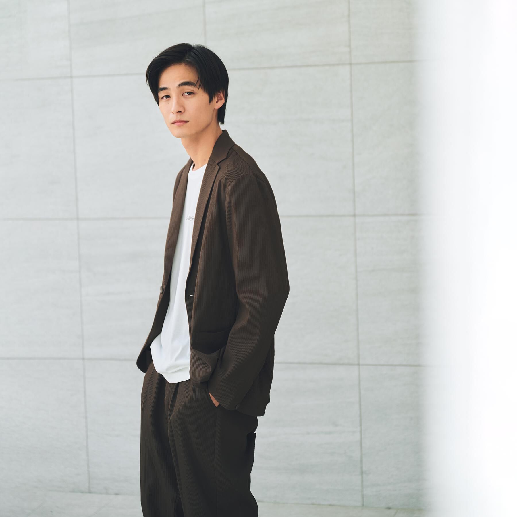 THE SHOP TK「【Begin/ビギン10月号掲載】楊柳スマートジャケット　軽量/洗濯機OK/セットアップ可」|テーラードジャケット|