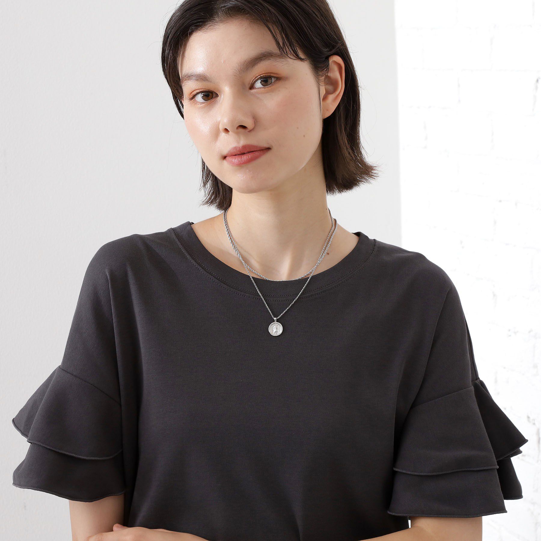 THE SHOP TK「コインチェーン2WAYショートネックレス」|ネックレス|