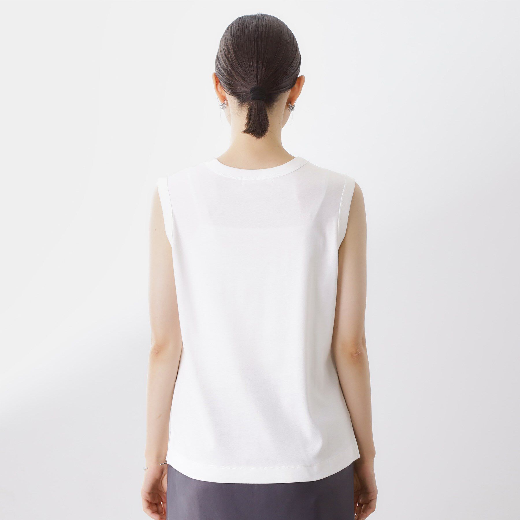 THE SHOP TK「【汗染み防止】ノースリーブTシャツ【洗濯機OK/UVケア】」|キャミソール|