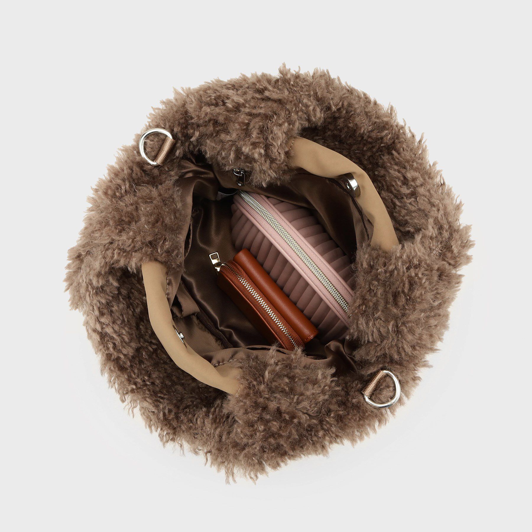 THE SHOP TK「キルト&times;フェイクファー2WAYトート」|トートバッグ|