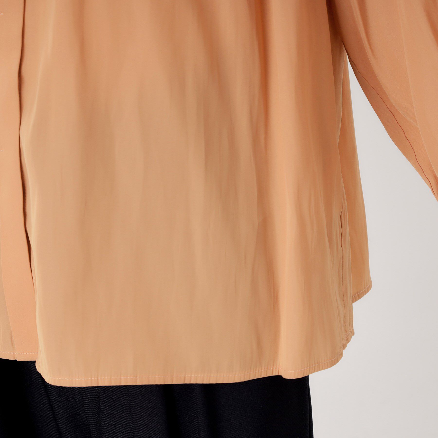 THE SHOP TK「ヴィンテージサテンギャザーシャツ」|シャツ・ブラウス|