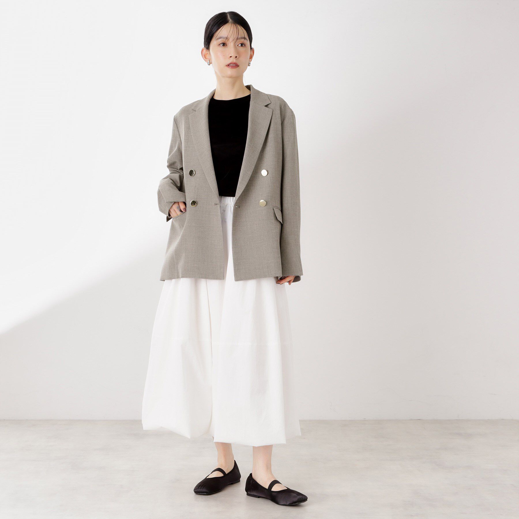 THE SHOP TK「【今羽織るなら】ダブルブレストジャケット【セットアップ可/洗える】」|テーラードジャケット|