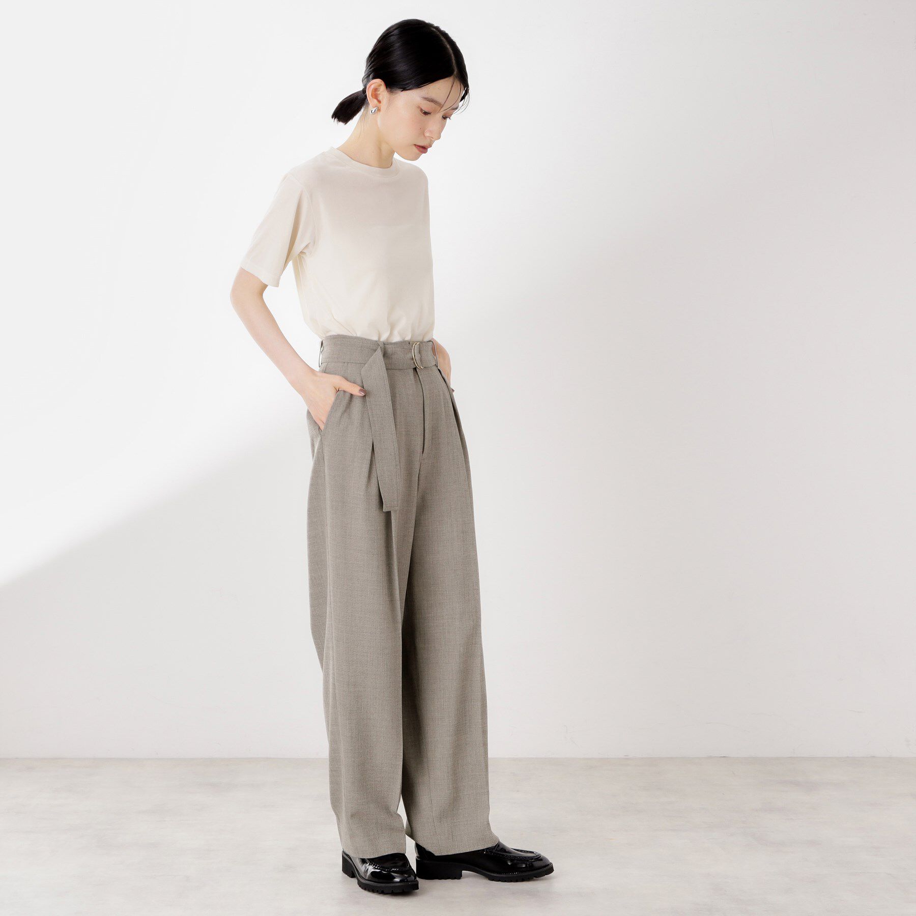 THE SHOP TK「ベルト付バレルパンツ【セットアップ可】/CAVIANシリーズ」|その他|