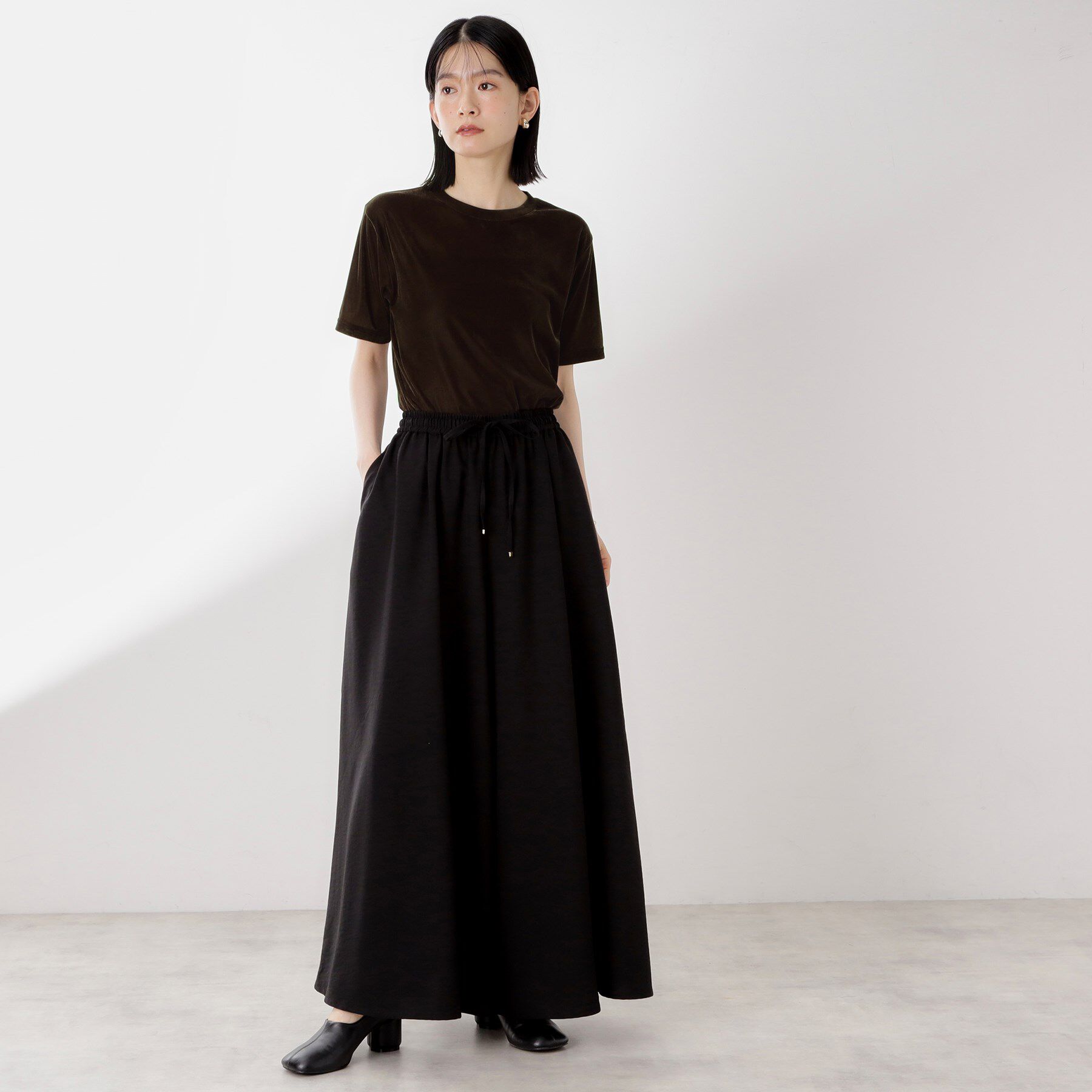 THE SHOP TK「シアーベロアカットソー【洗える】」|Tシャツ・カットソー|