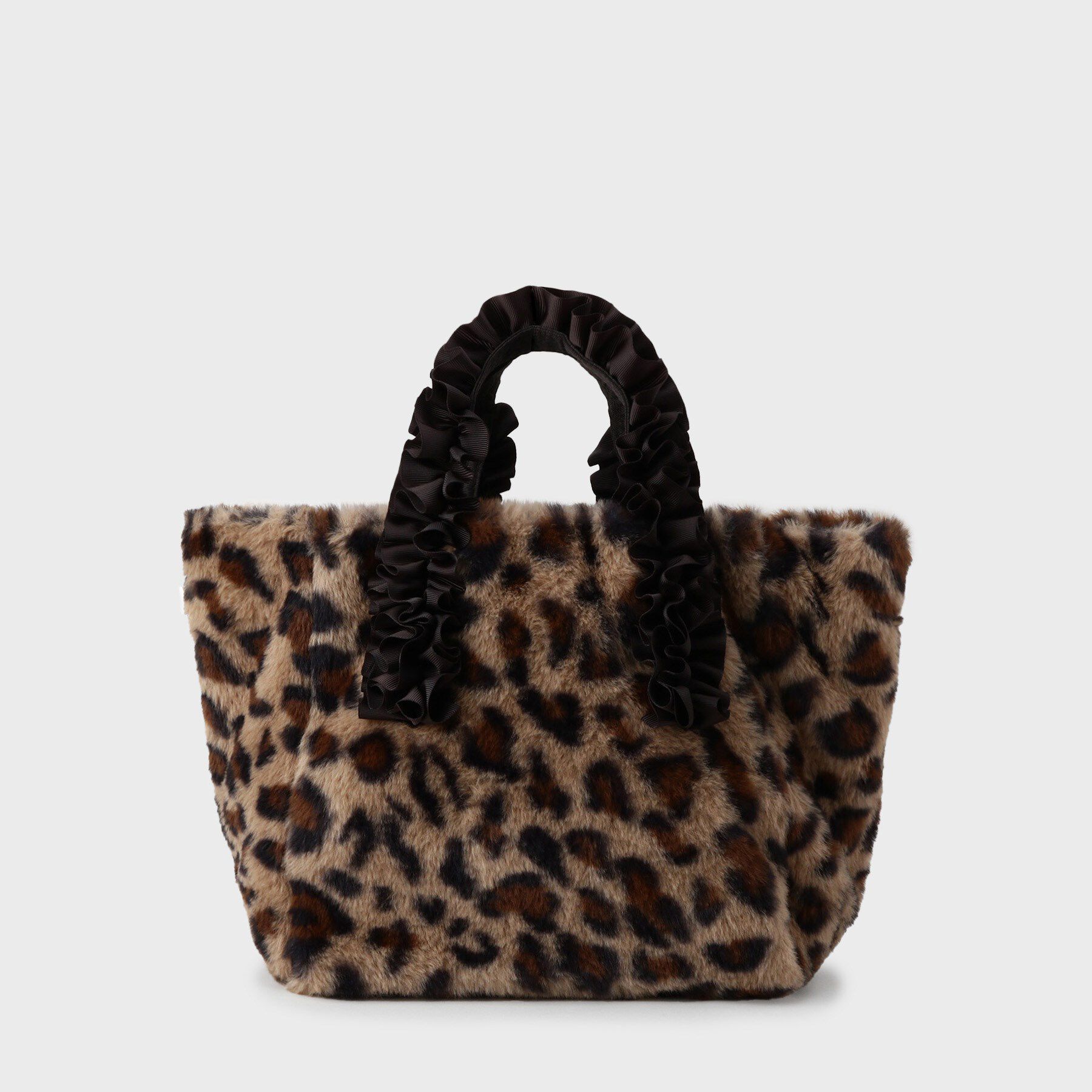 THE SHOP TK「フリルハンドルフェイクファーバッグ」|トートバッグ|