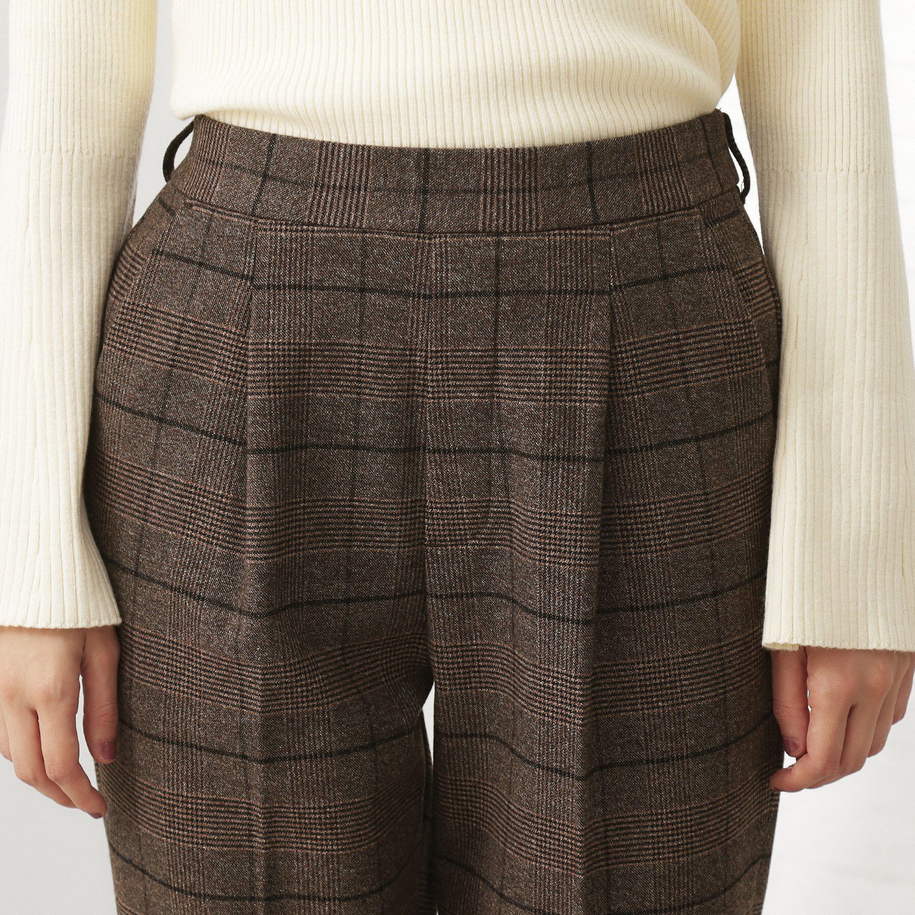 THE SHOP TK「【着丈選べる/XS～XLサイズ】あったか裏起毛テーパードパンツ」|その他|