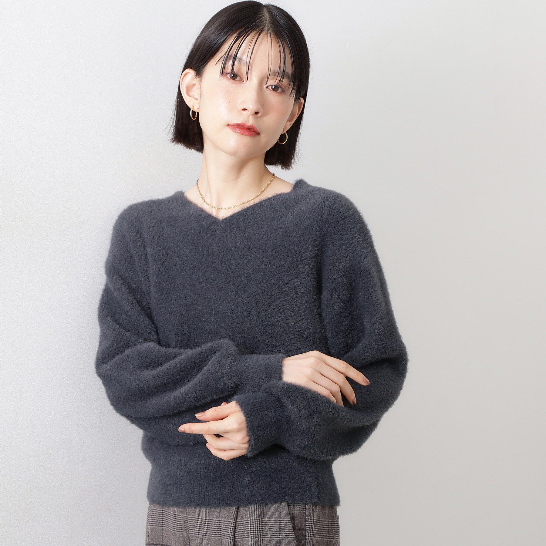 THE SHOP TK「【洗える】上品にきらめく フェザーラメニット」|ニット・セーター|