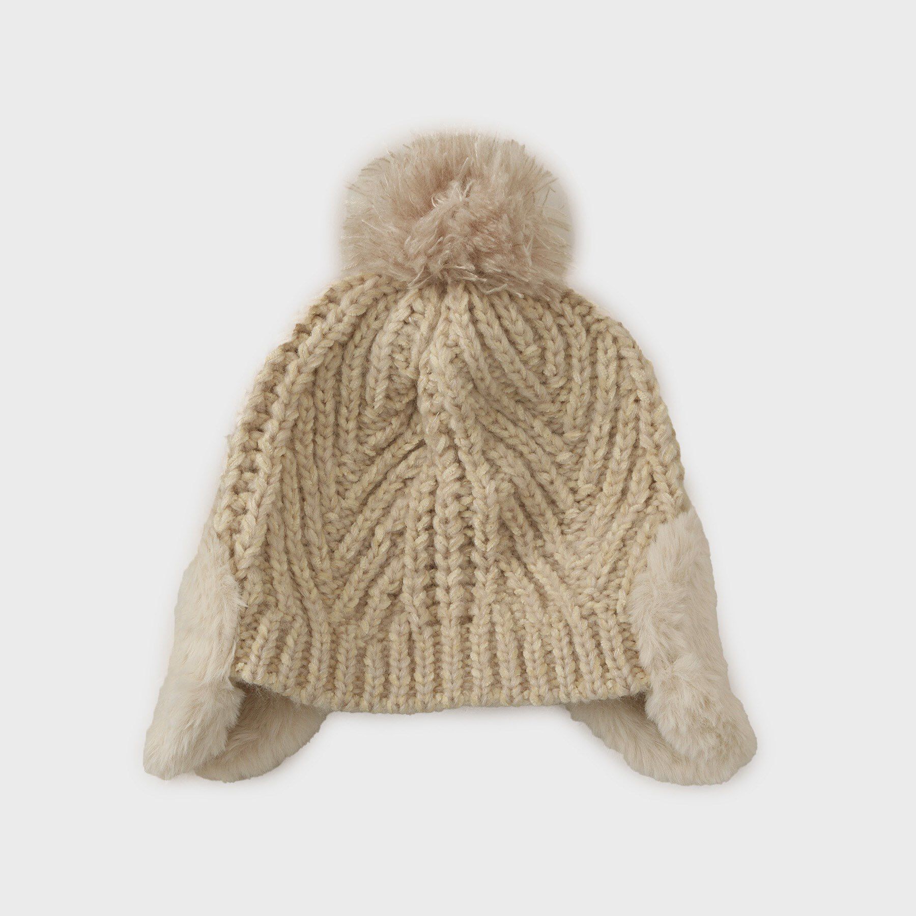 THE SHOP TK「フェイクファー耳当てワッチ」|ニット帽|