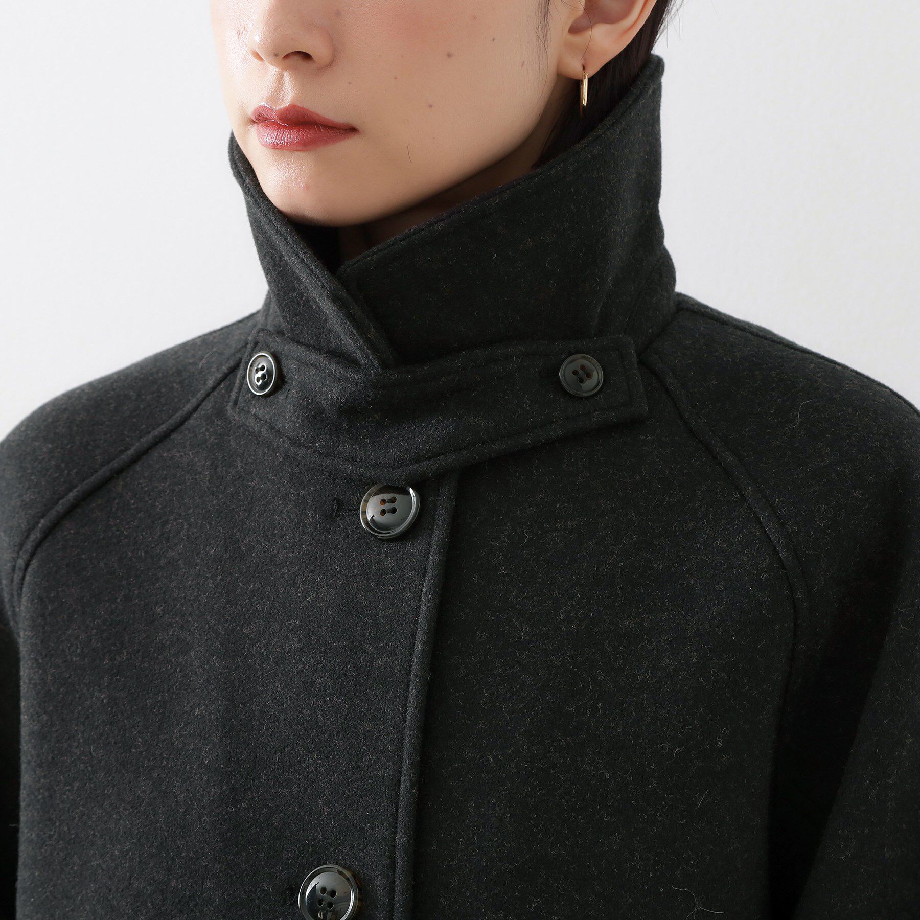 THE SHOP TK「ジャージメルトンスタンドカラーコート」|その他|