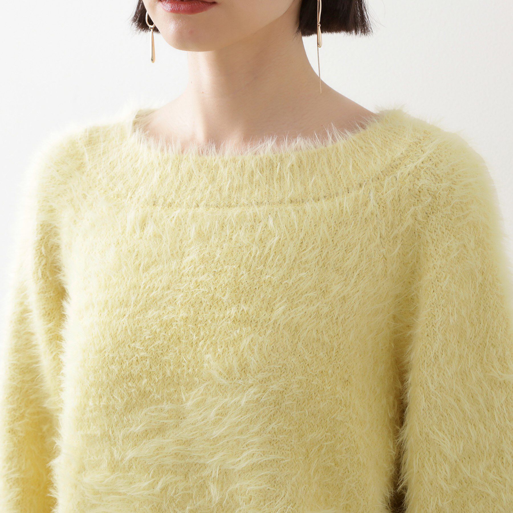THE SHOP TK「着るたびときめく ふんわりフェザーシャギーニット」|ニット・セーター|