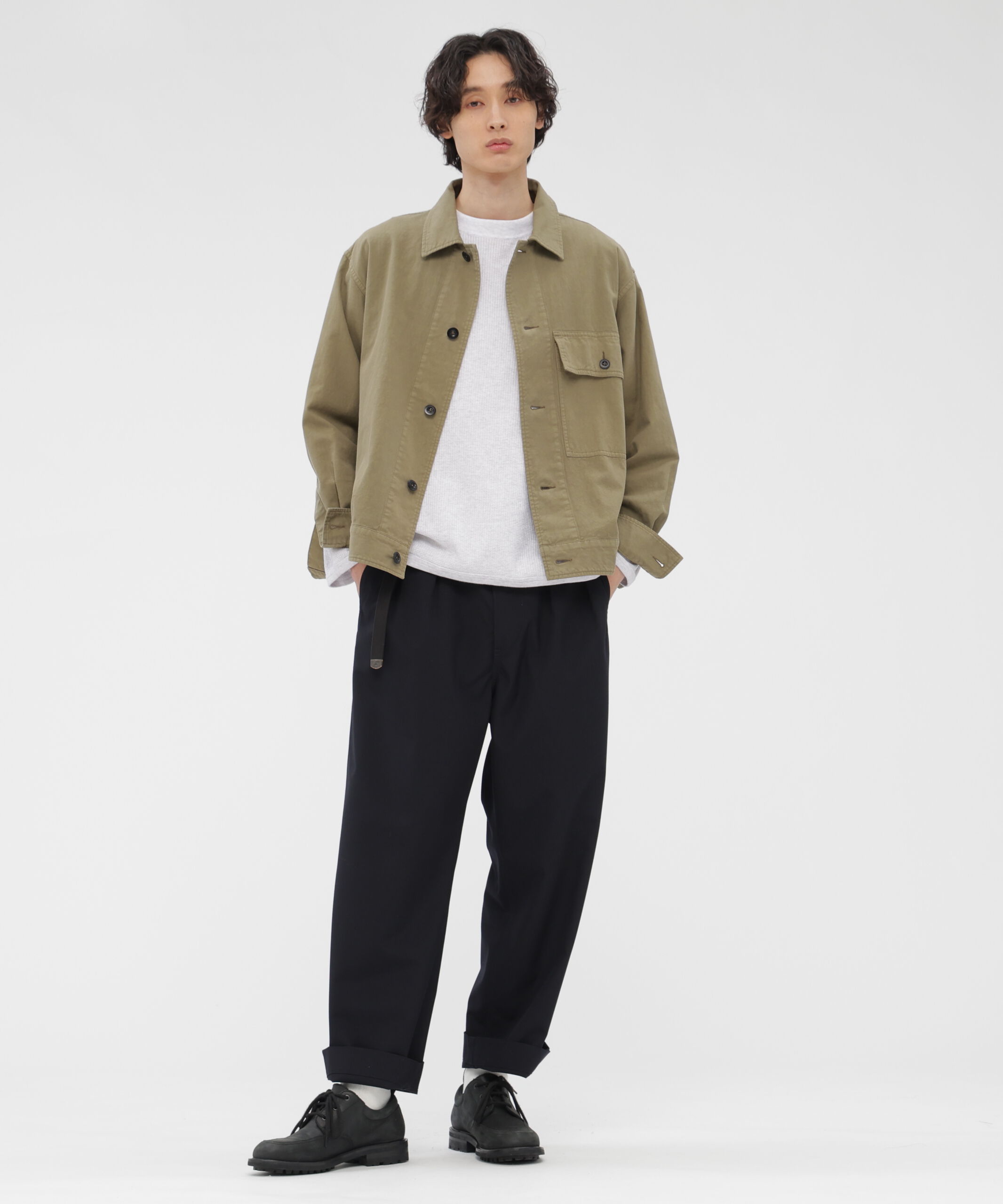 MHL.「COTTON JERSEY MESH TOP」|Tシャツ・カットソー|