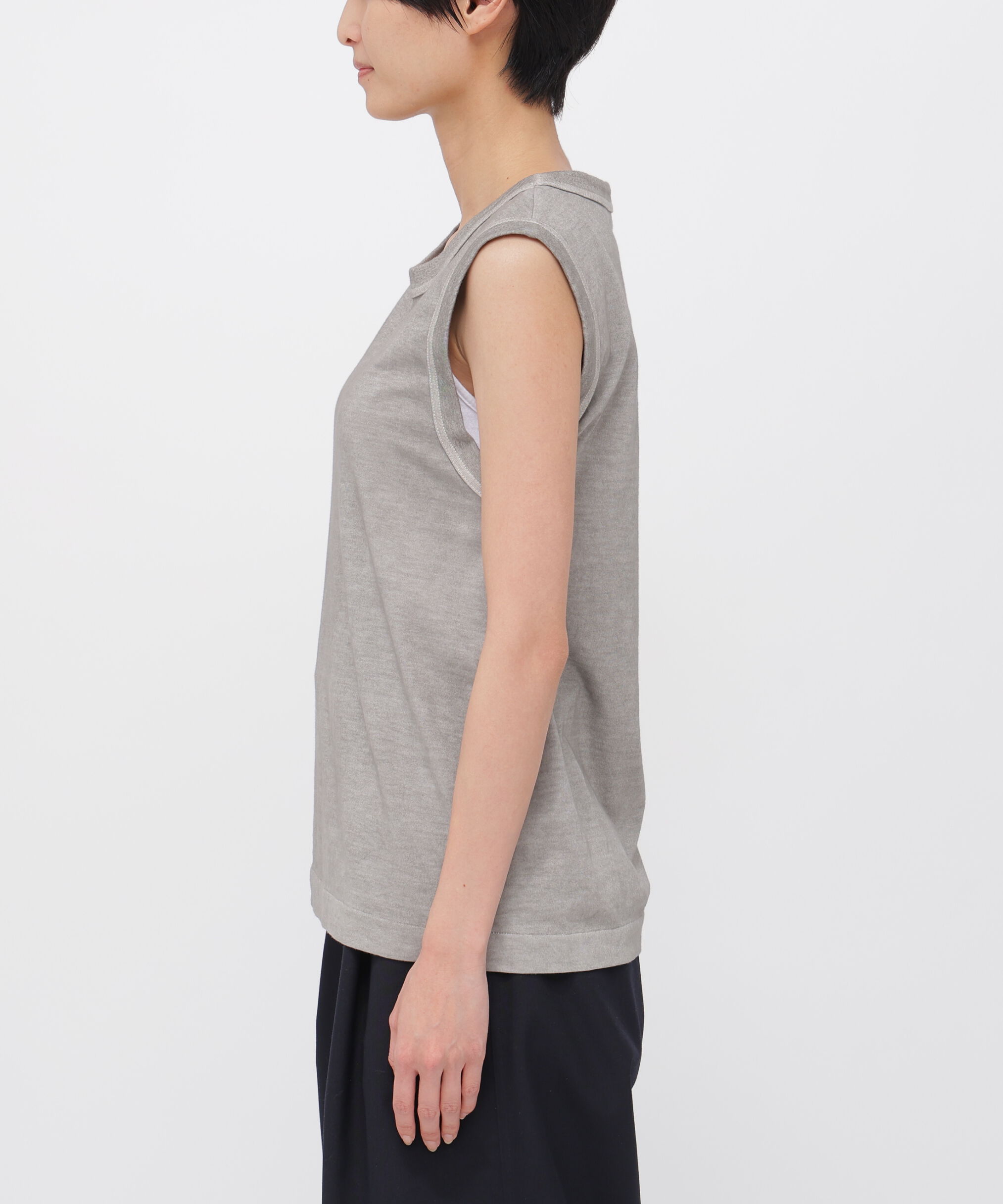 MHL.「GARMENT DYE BASIC JERSEY TOP」|Tシャツ・カットソー|