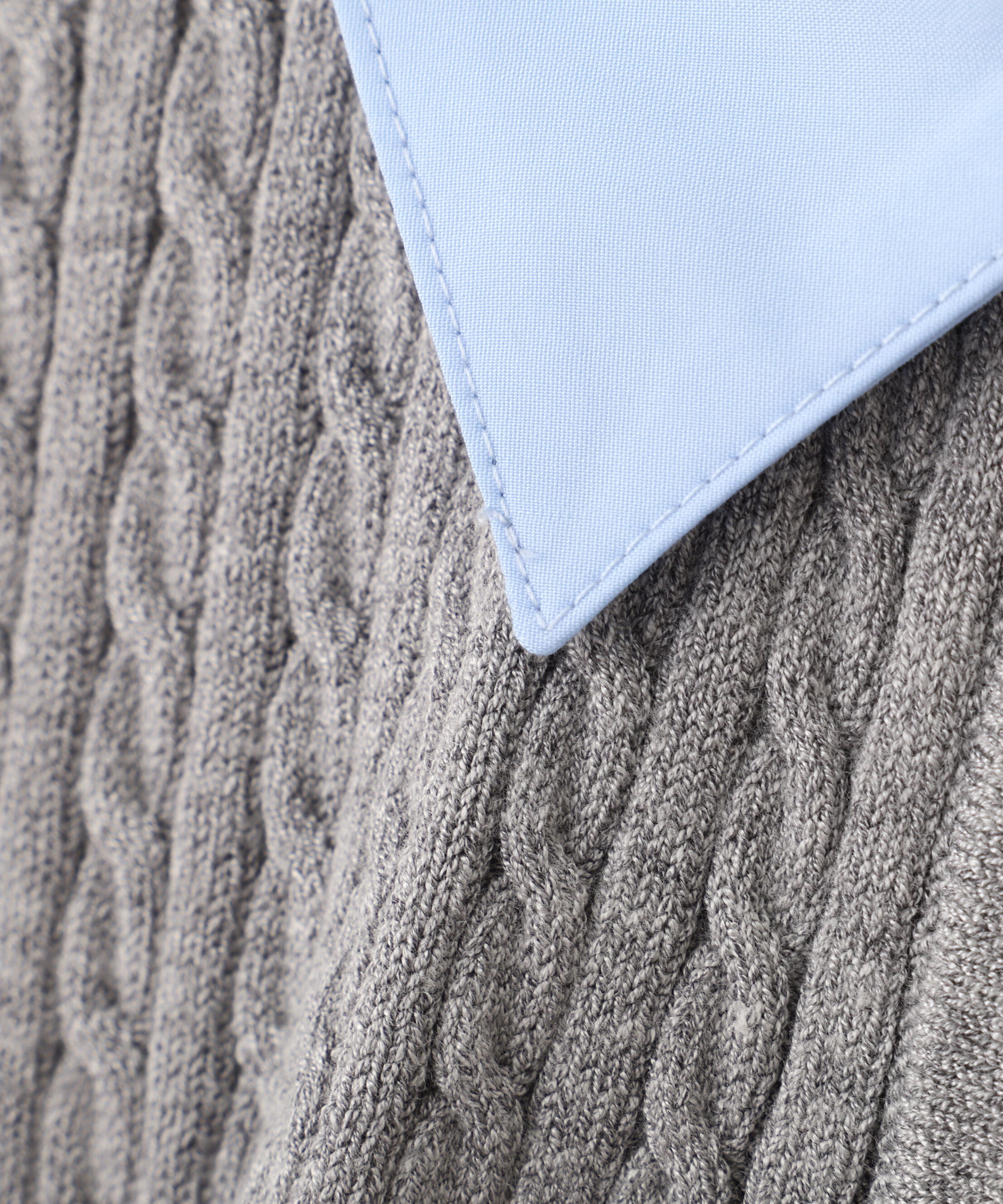  「衿付きミニケーブルカーディガン」|ニット・セーター|