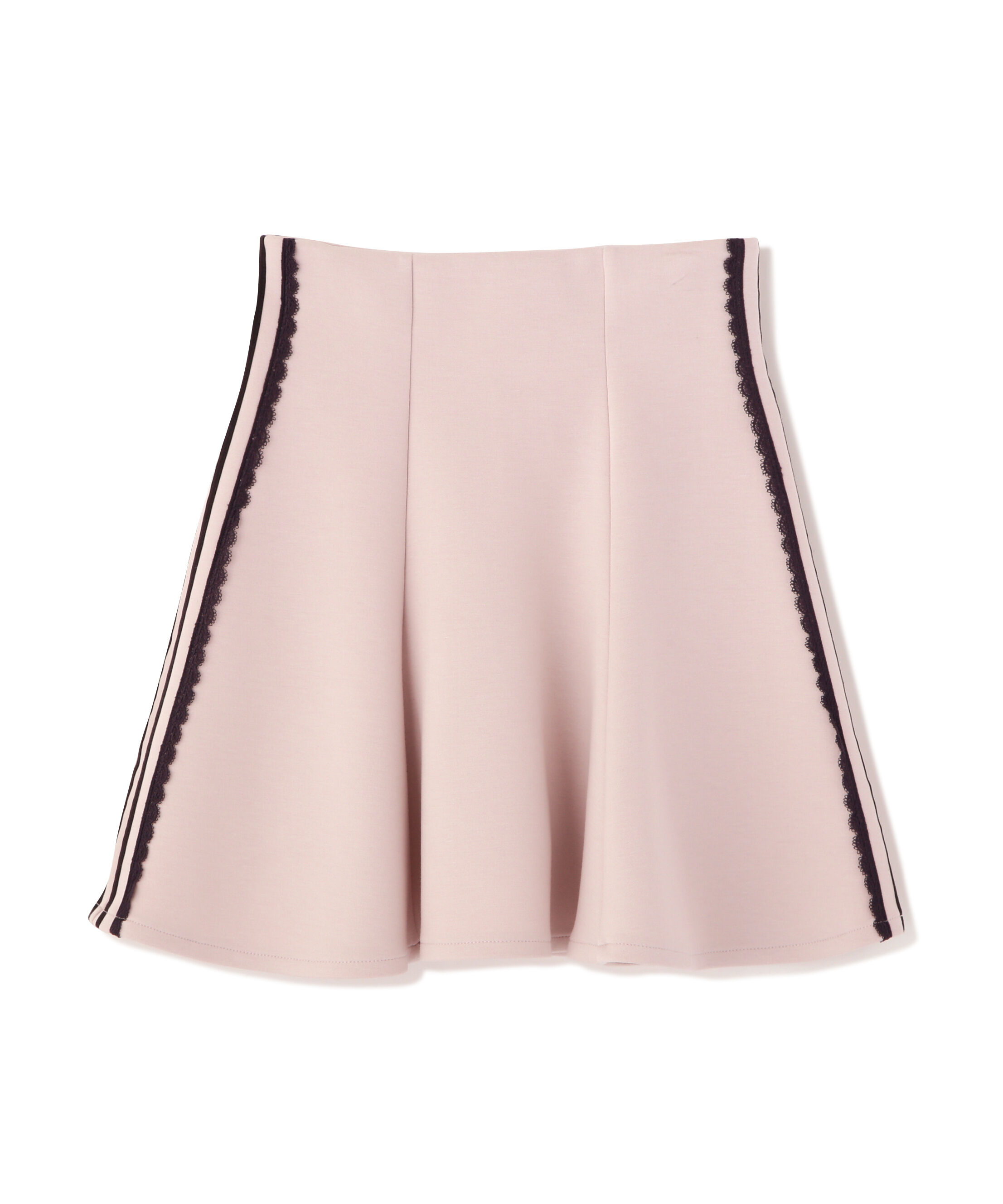  「配色ラインレースミニスカート」|スカート|