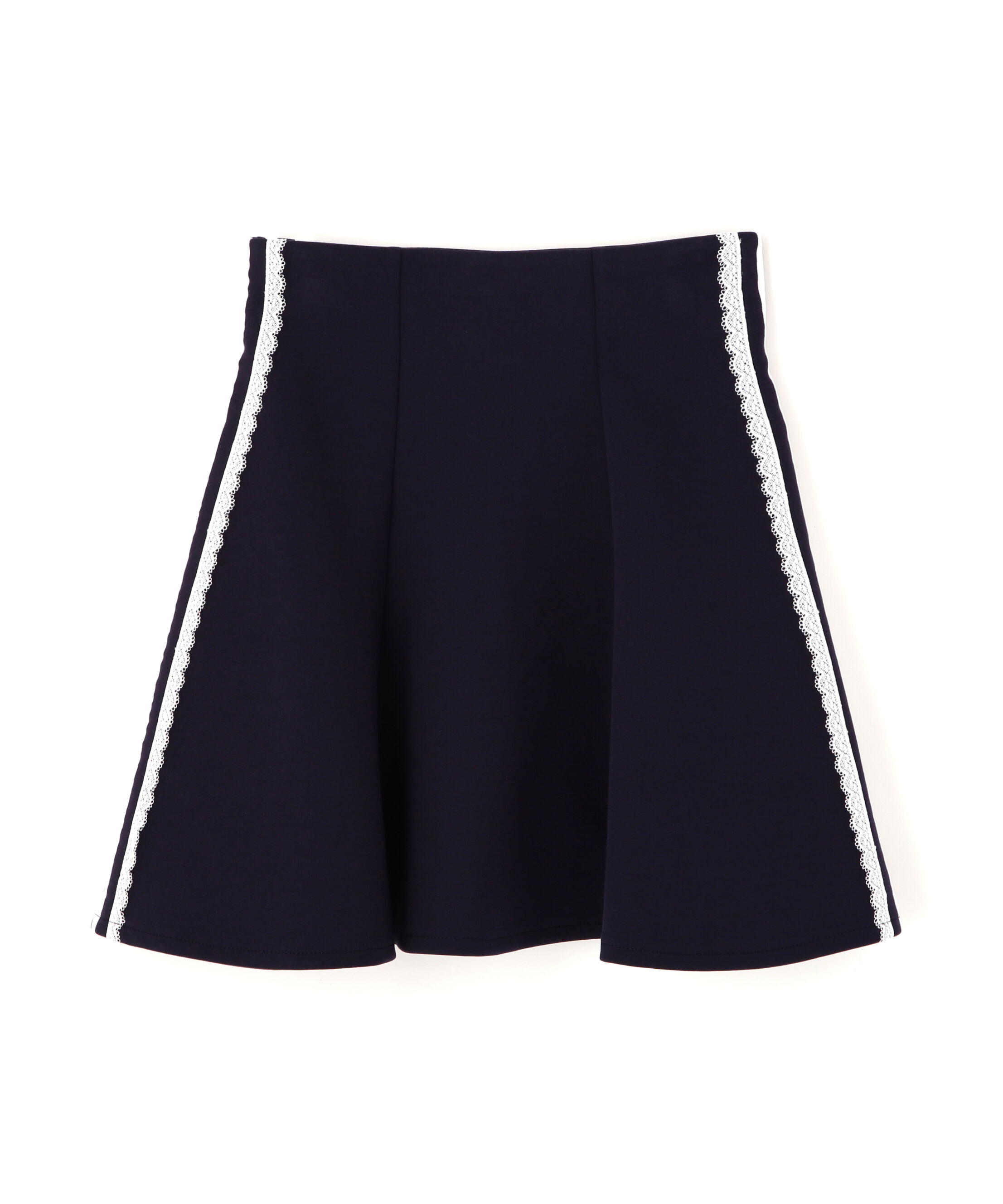  「配色ラインレースミニスカート」|スカート|