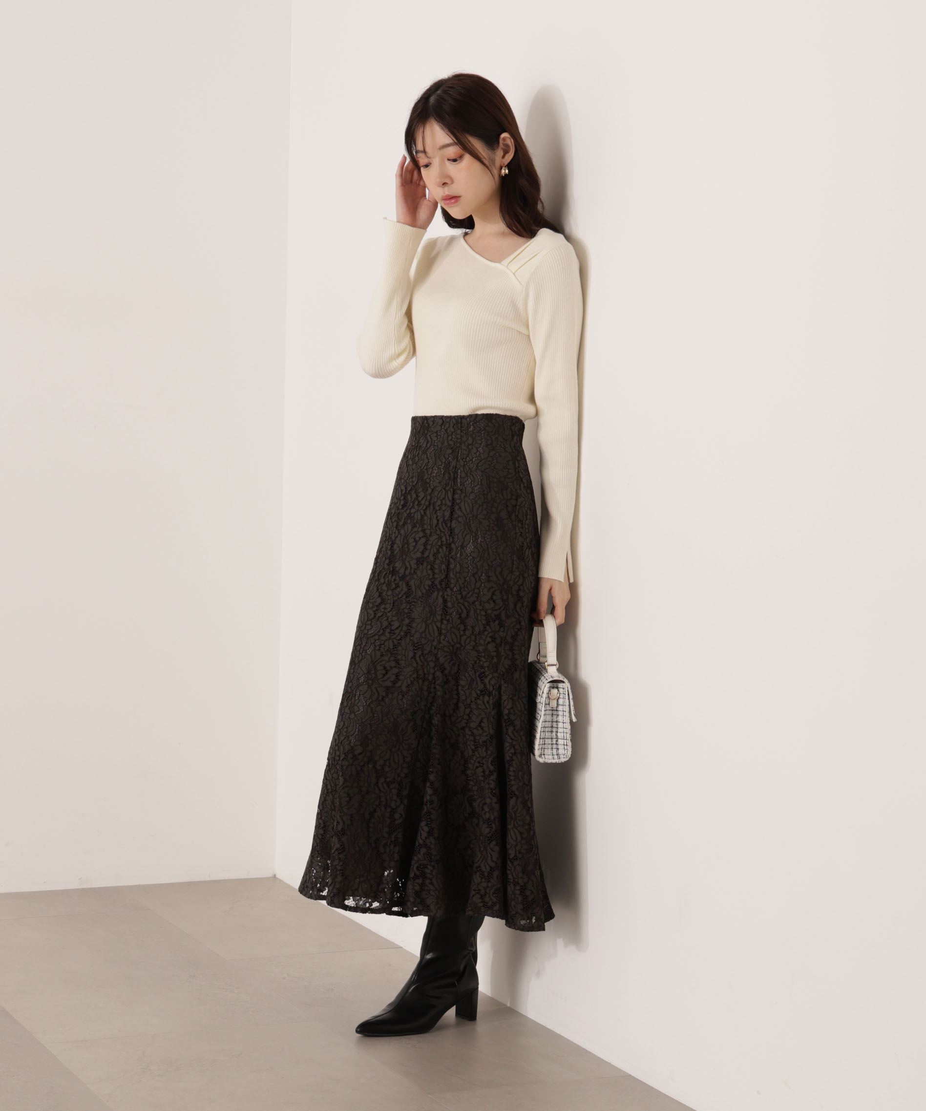 PROPORTION BODY DRESSING「レースマーメイドスカート 25AW」|スカート|