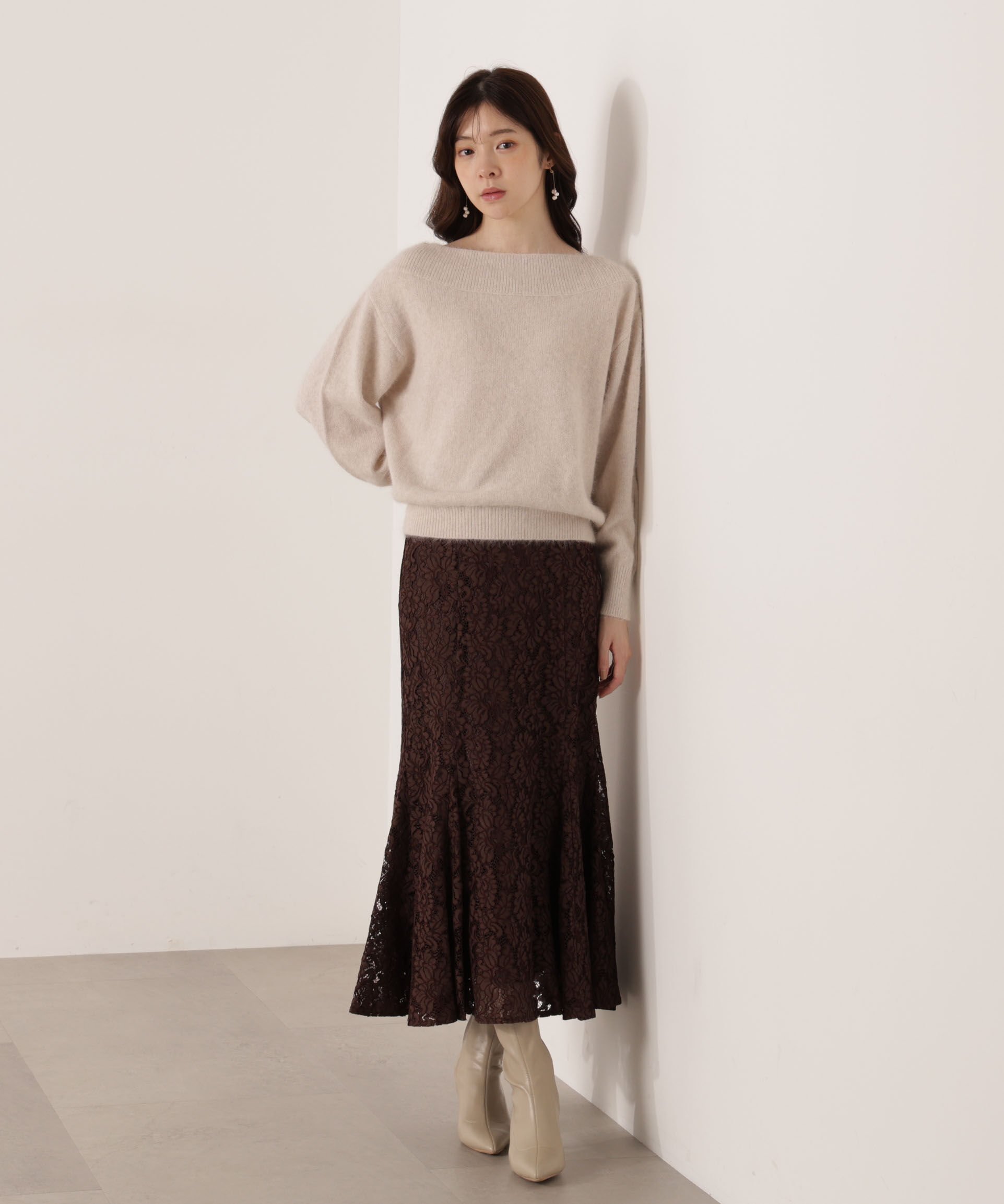 PROPORTION BODY DRESSING「レースマーメイドスカート 25AW」|スカート|