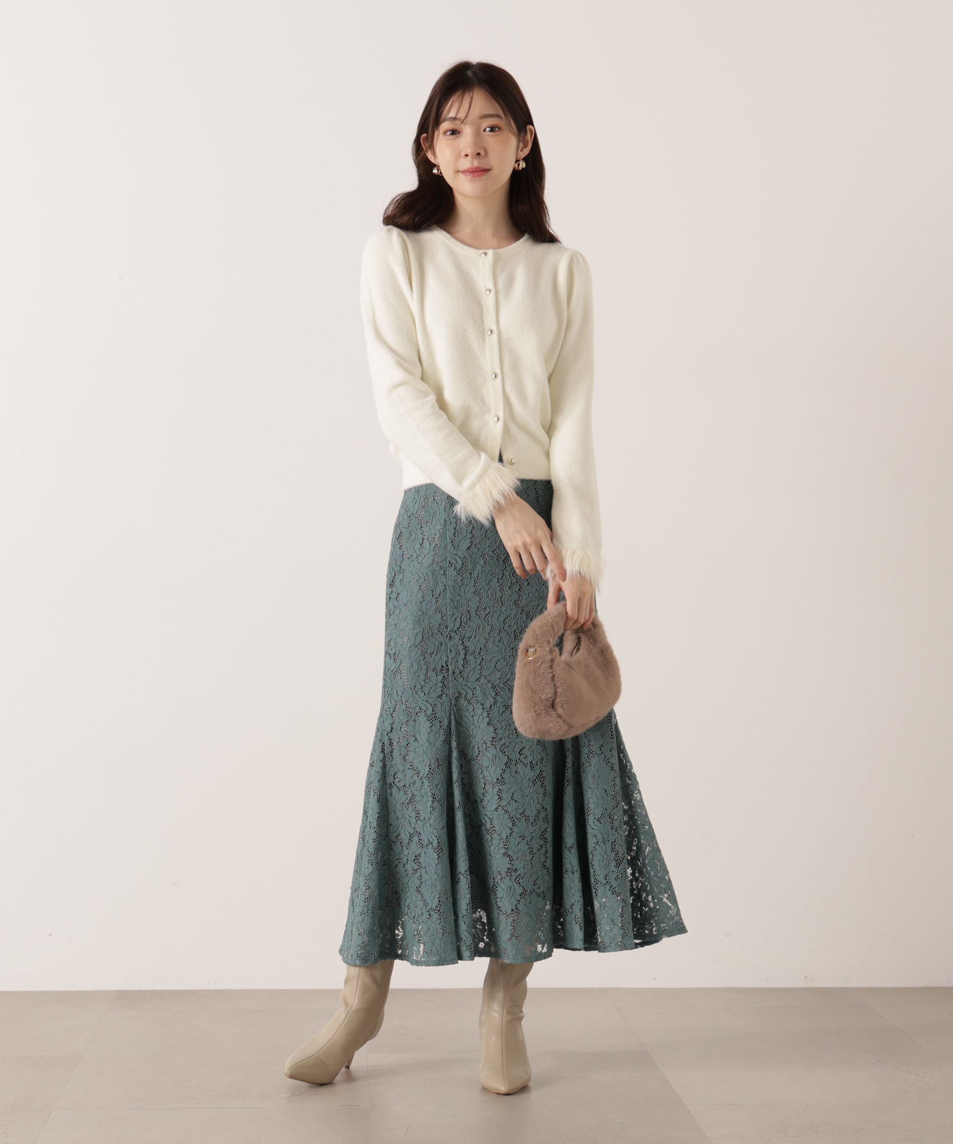 PROPORTION BODY DRESSING「レースマーメイドスカート 25AW」|スカート|