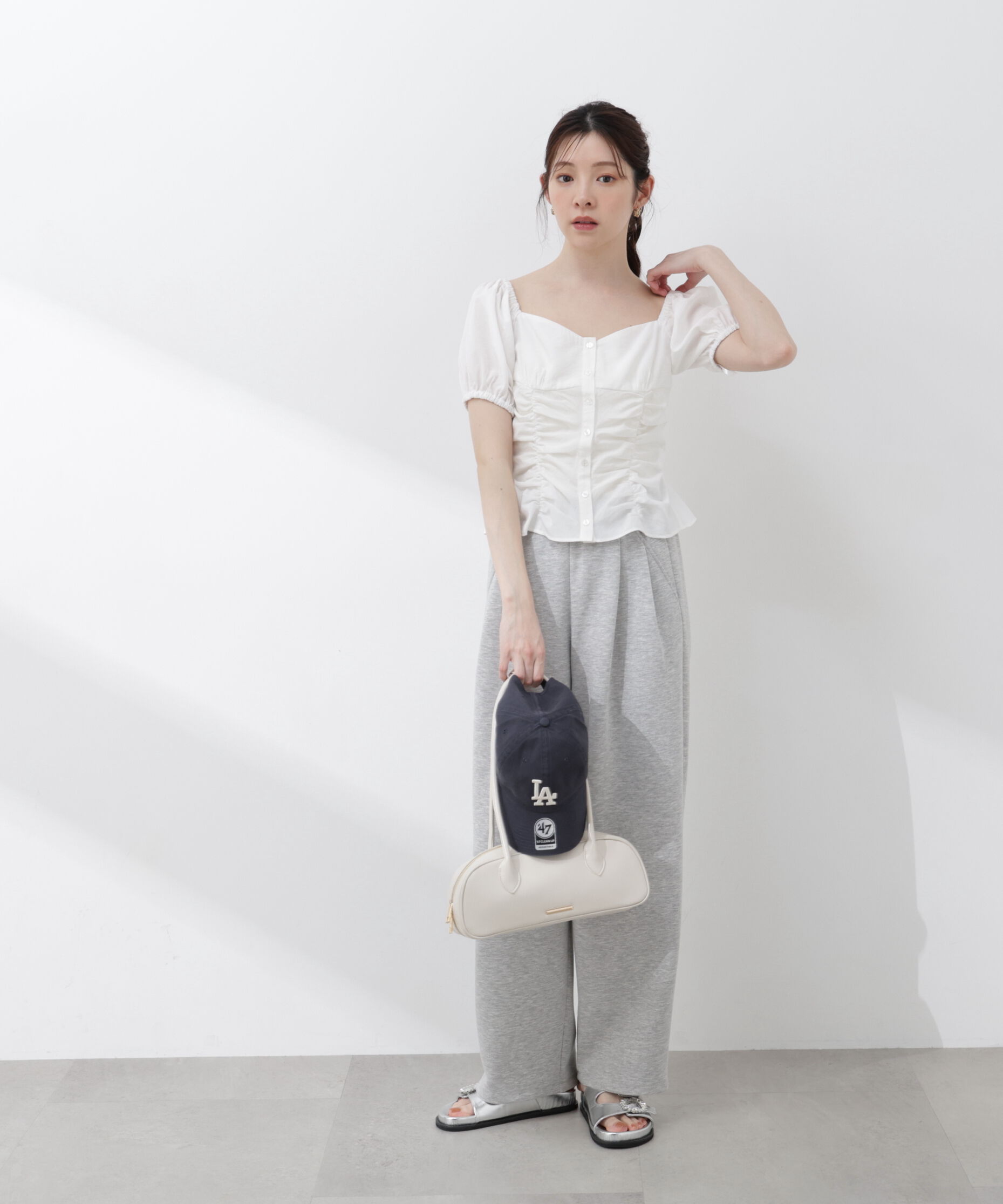 PROPORTION BODY DRESSING「〈a/mie〉パフスリーブドロストブラウス 26SS」|シャツ・ブラウス|