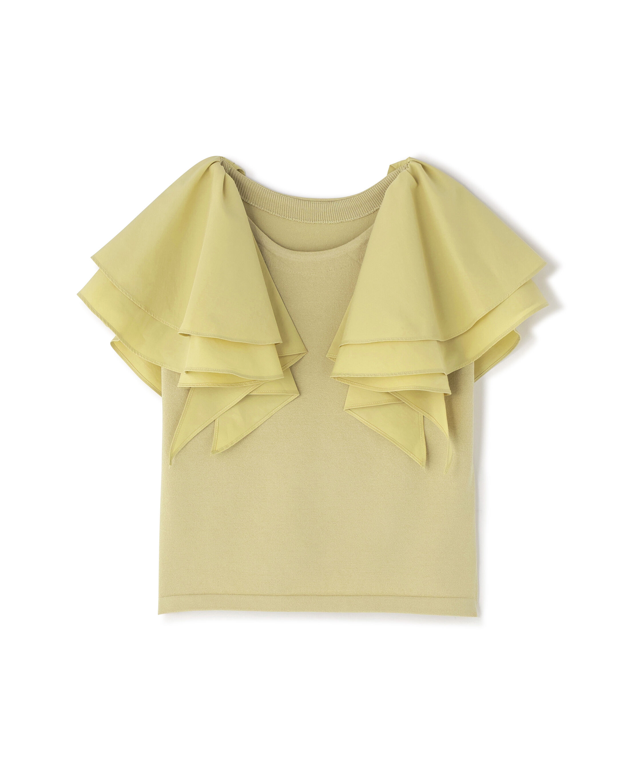 PROPORTION BODY DRESSING「ボリュームラッフルスリーブニット 26SS」|ニット・セーター|