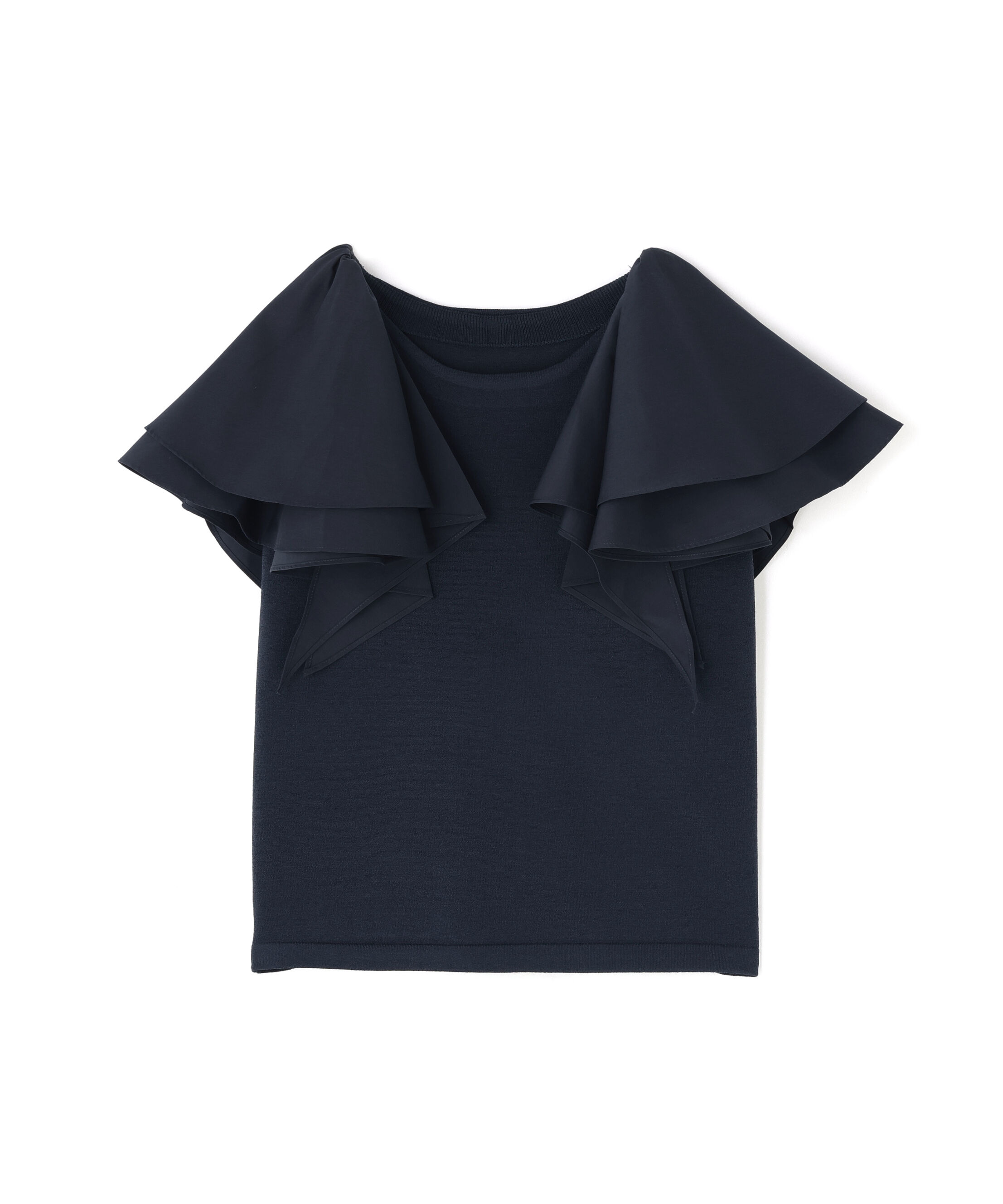 PROPORTION BODY DRESSING「ボリュームラッフルスリーブニット 26SS」|ニット・セーター|