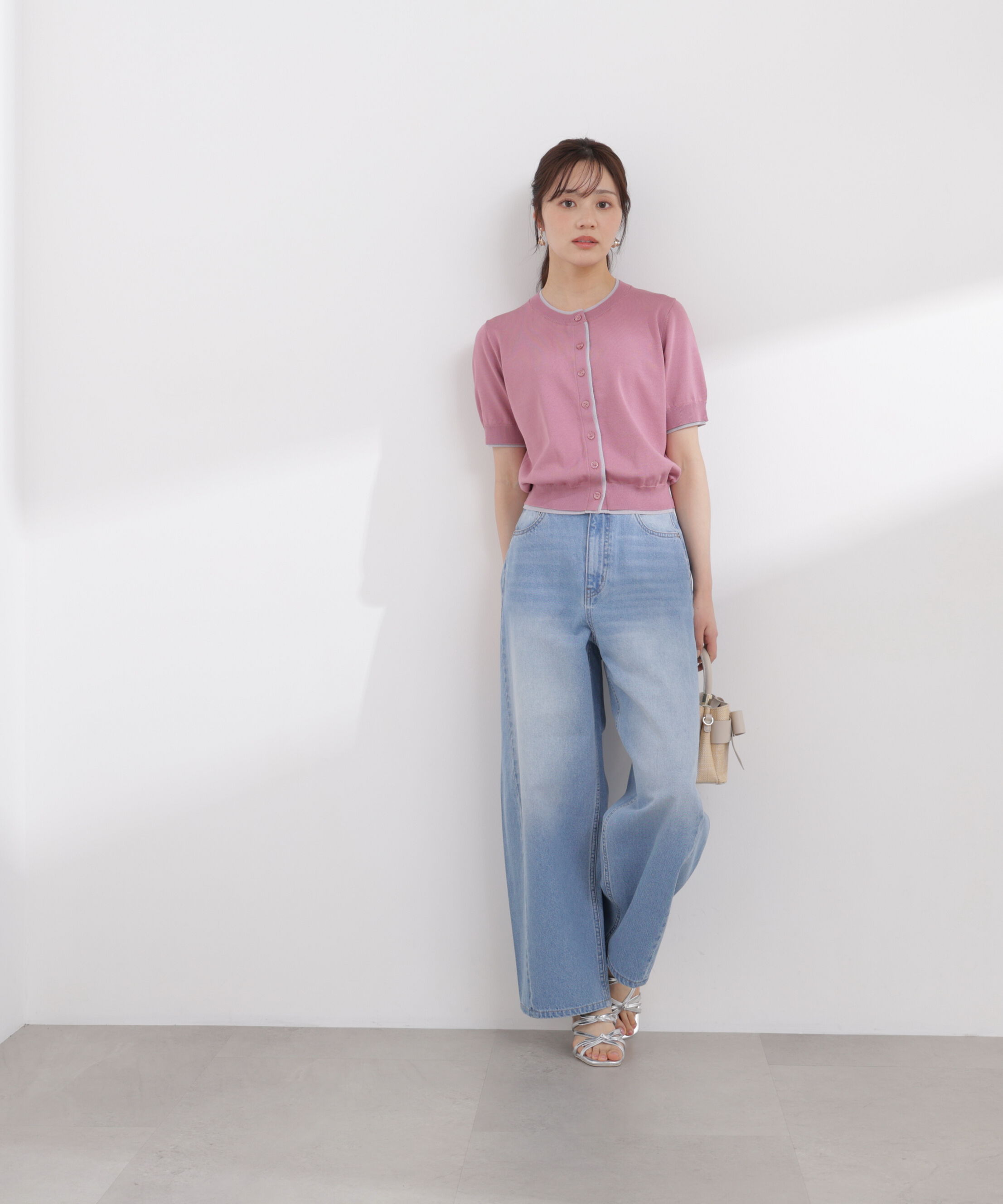 PROPORTION BODY DRESSING「〈a/mie〉配色カーディガン 26SS」|ニット・セーター|