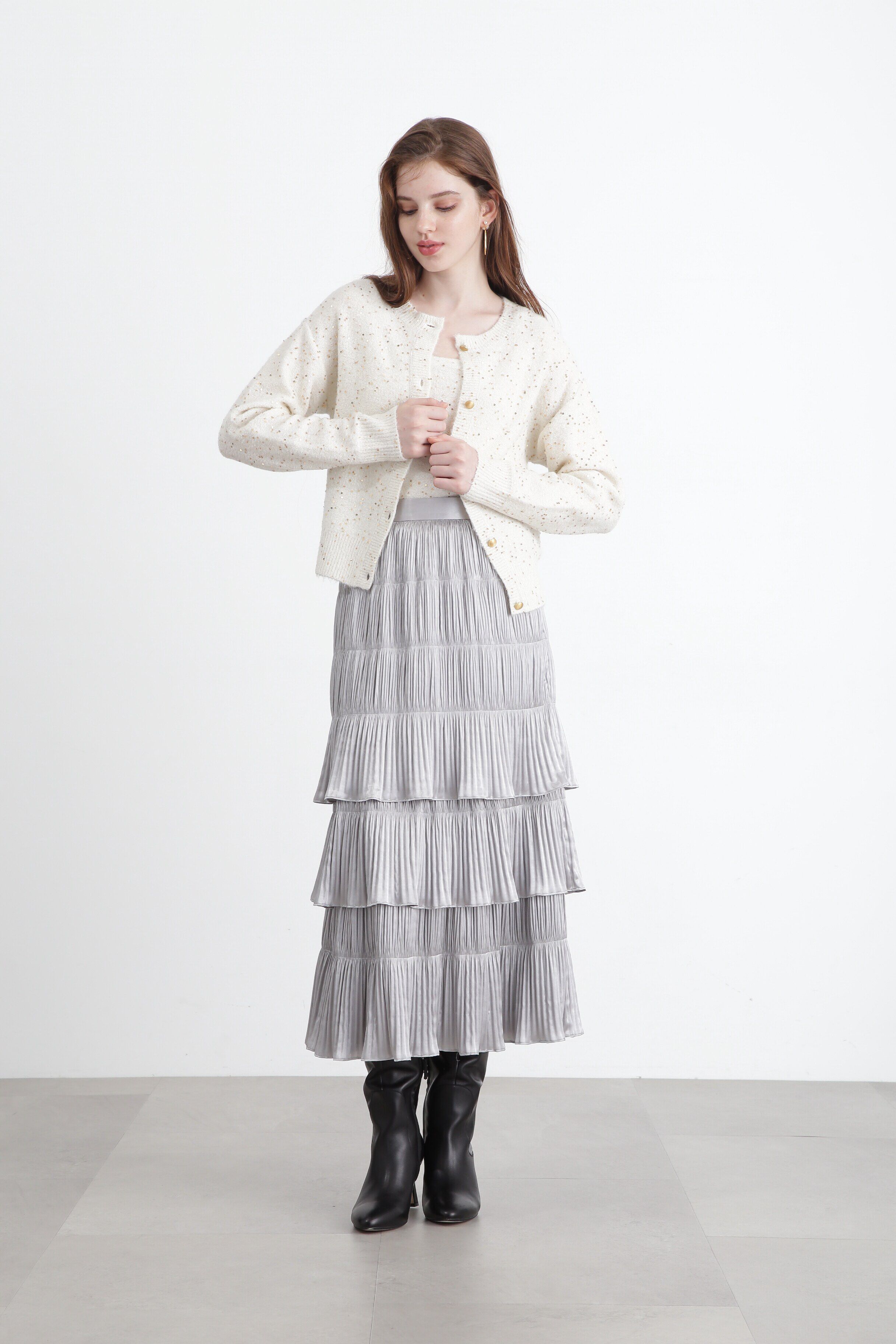  「◆スパンコールニットカーディガン」|その他|