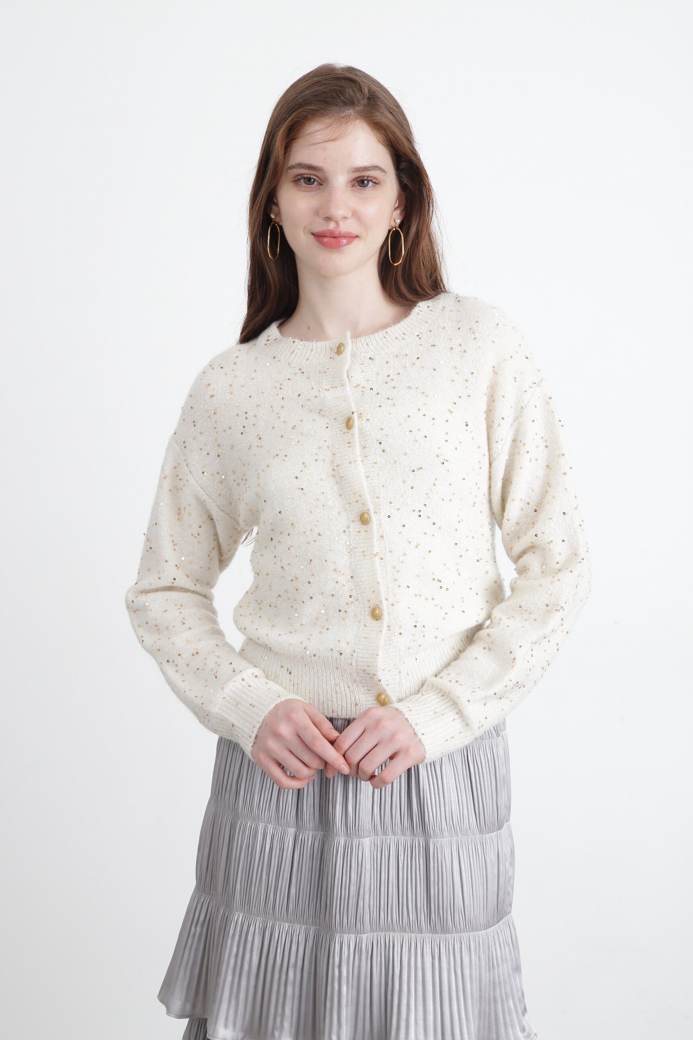  「◆スパンコールニットカーディガン」|その他|