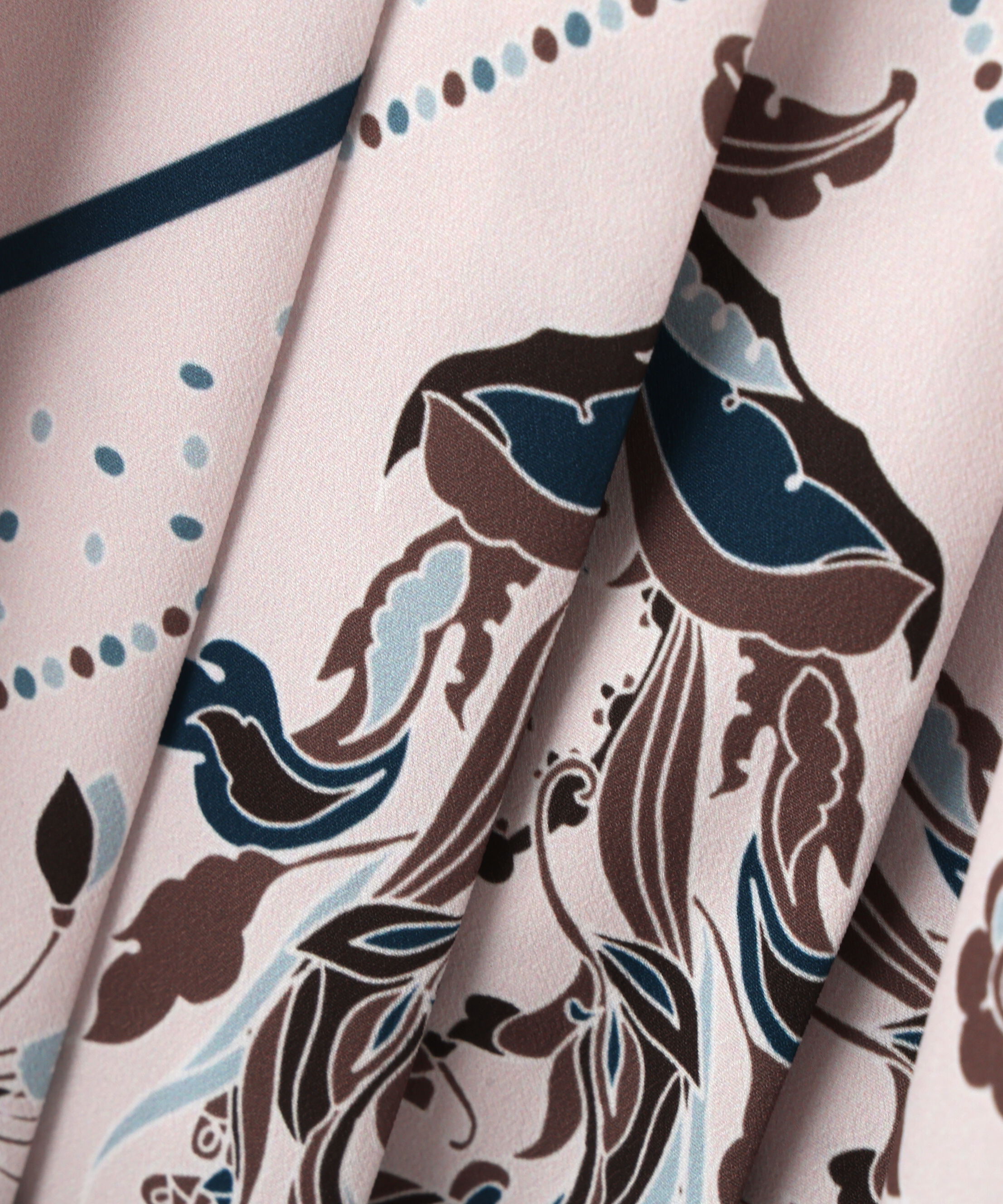  「◆フローラルスカーフプリントワンピース」|ワンピース|