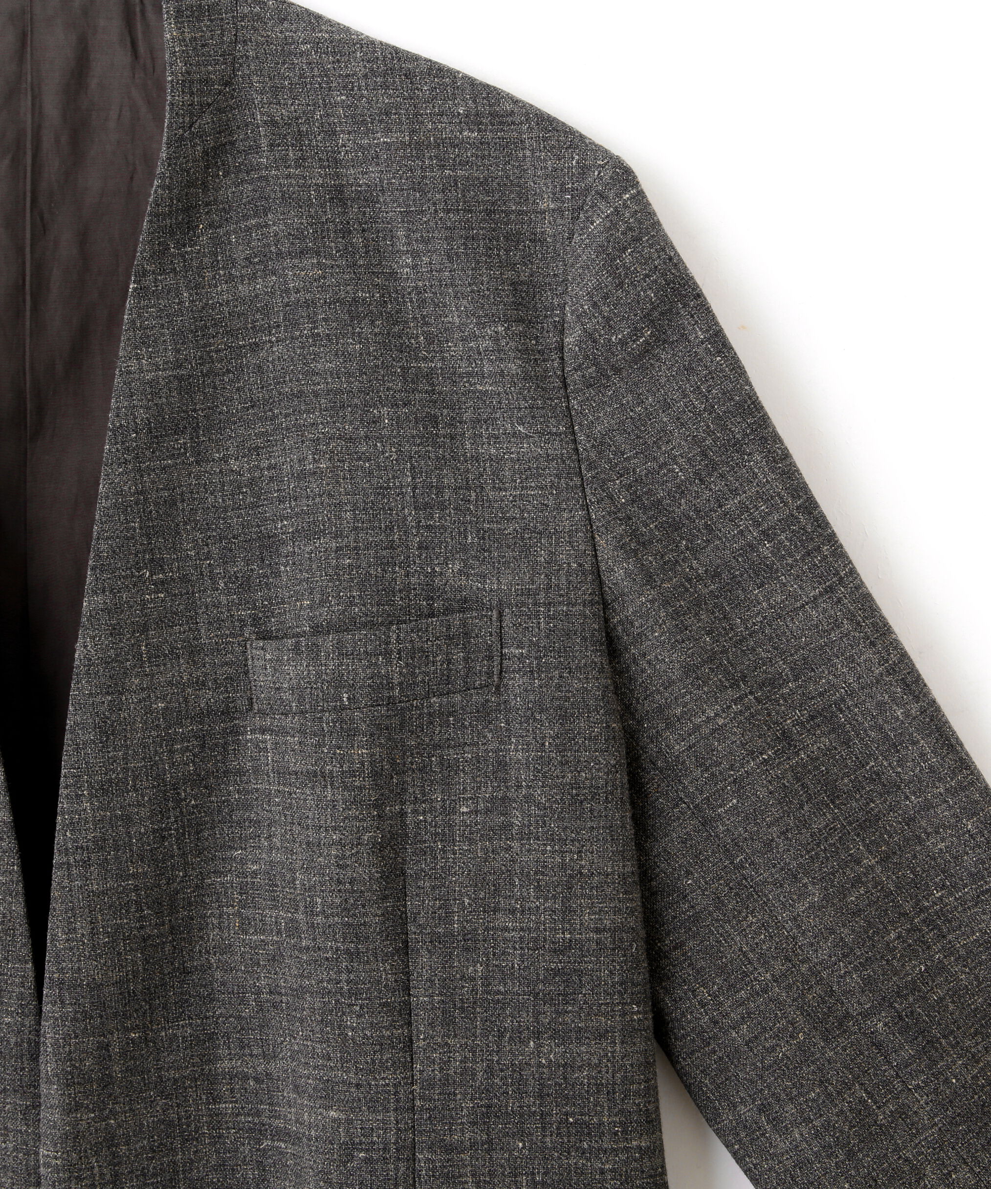 YLEVE 「YLEVE / WOOL LINEN COLLARLESS JACKET」|その他|
