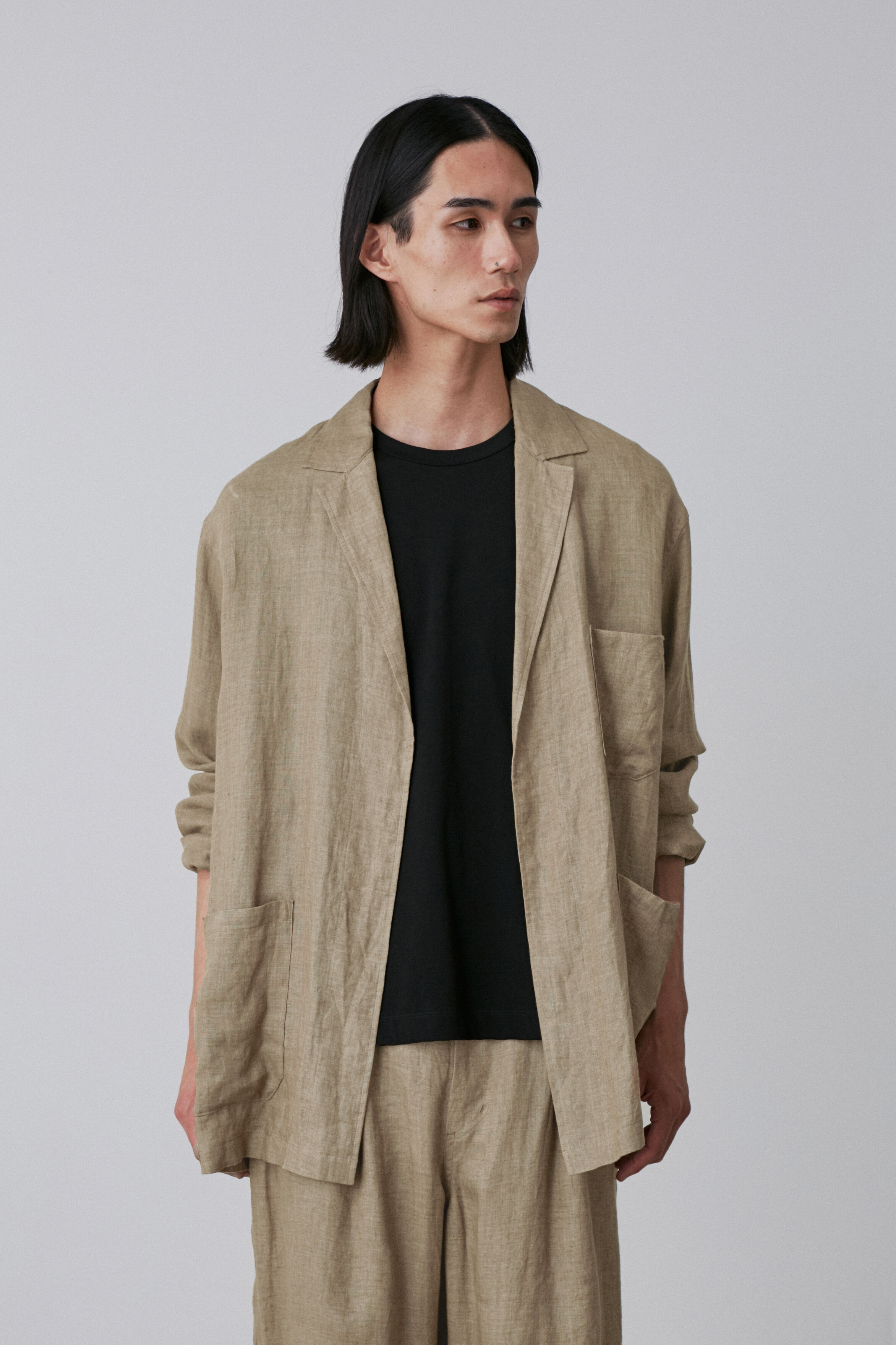 YLEVE 「YLEVE / LINEN POPLIN JACKET」|その他|カーキ