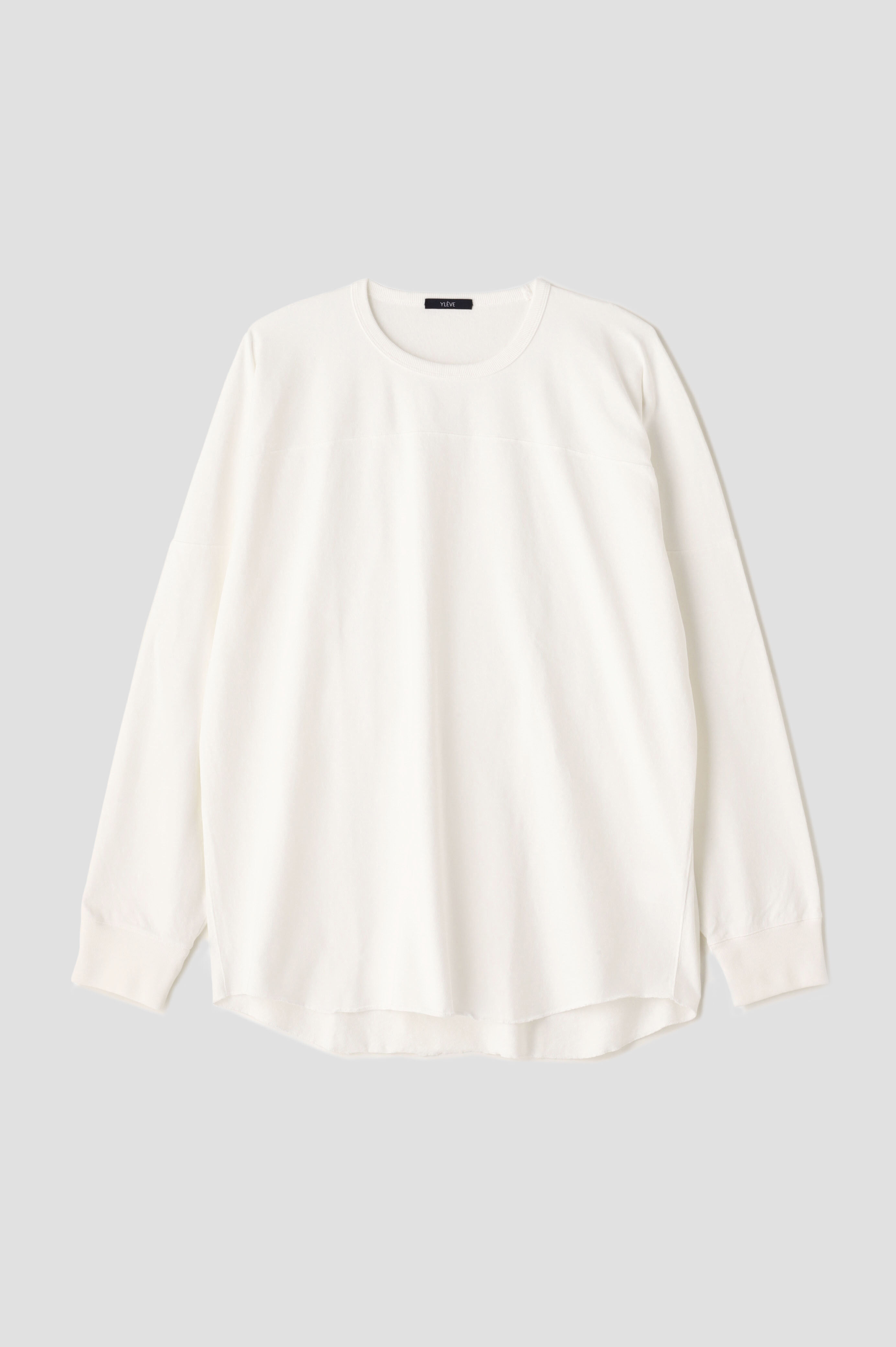 YLEVE 「YLEVE / OPEN END COTTON PIGMENT DYE LONG SLEEVE T-SHIRT」|Tシャツ・カットソー|ホワイト