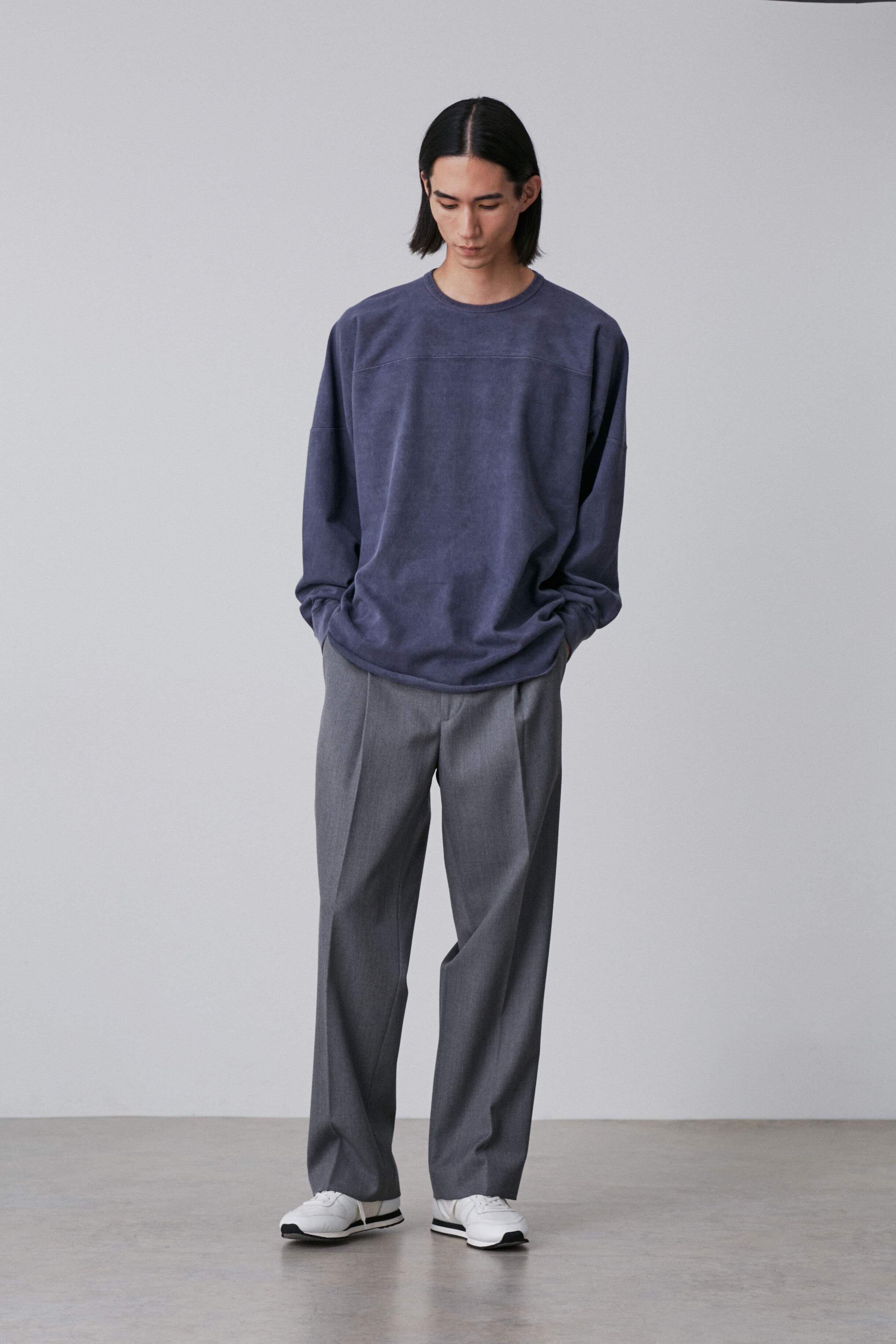 YLEVE 「YLEVE / OPEN END COTTON PIGMENT DYE LONG SLEEVE T-SHIRT」|Tシャツ・カットソー|