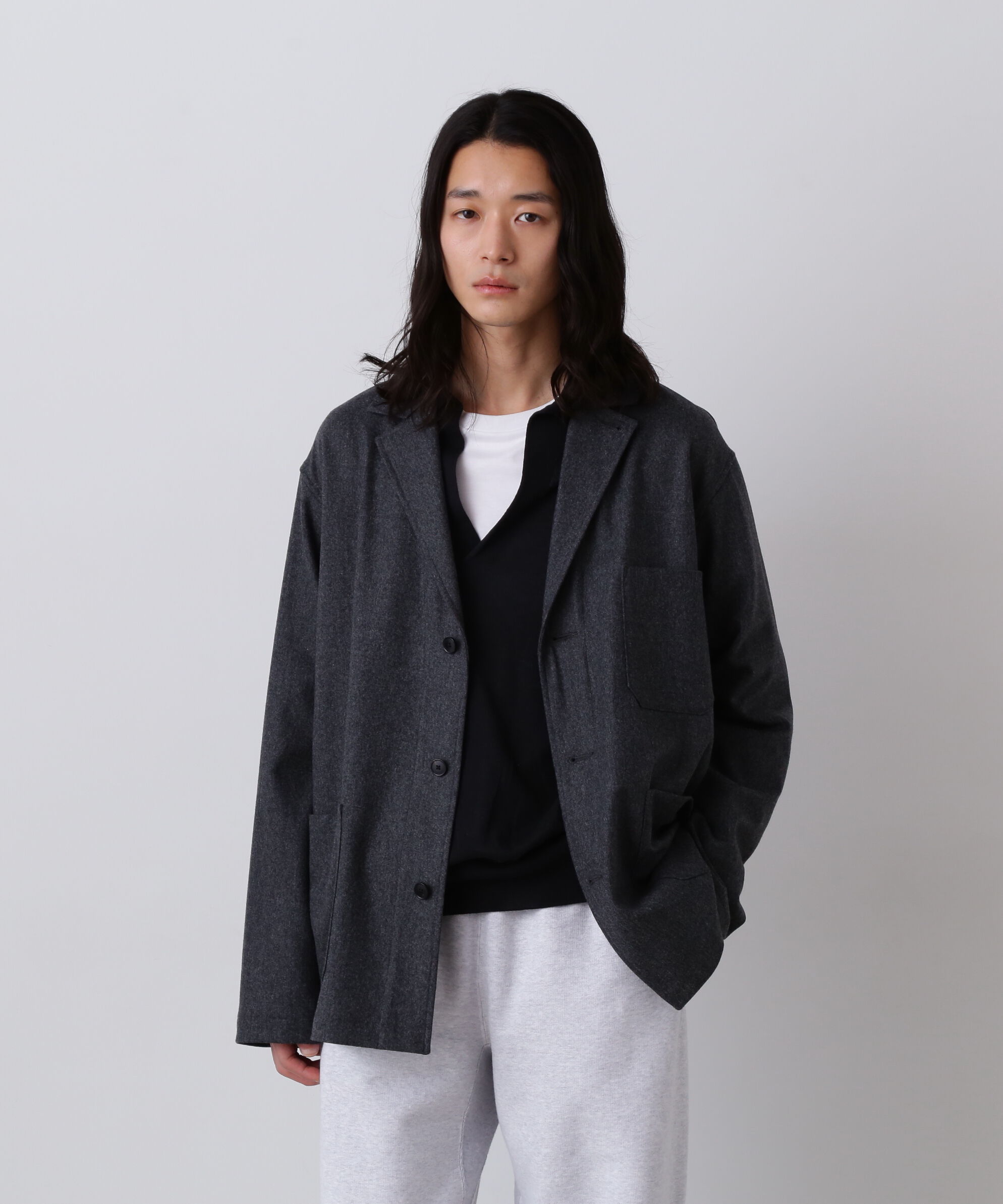 YLEVE 「YLEVE / SUPER120's WOOL FLANNEL JACKET」|その他|グレー