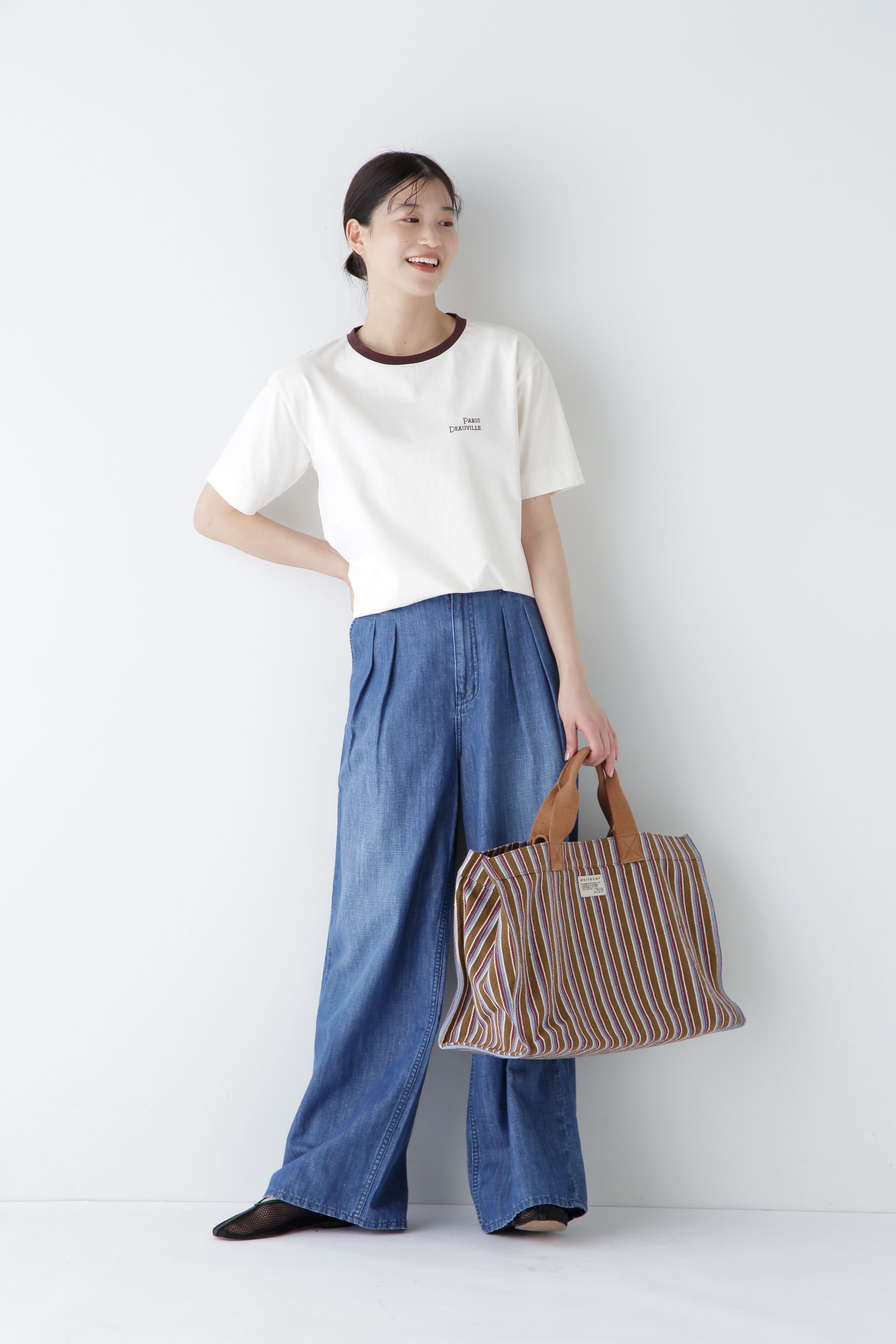  「◆タックワイドデニムパンツ」|その他|